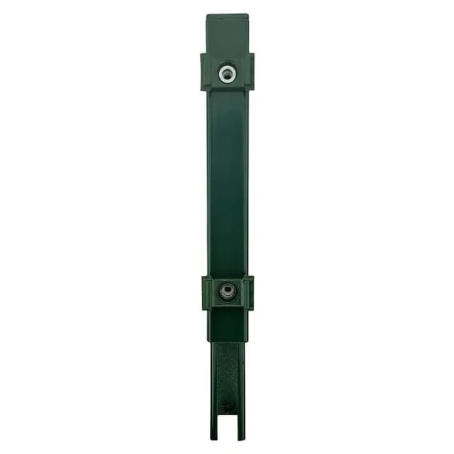 FA-Bausysteme Zaunpfosten Verlängerung (Höhe: 20 cm, Moosgrün, Stahl, Passend für: Doppelstabmattenzaunpfosten)