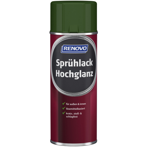 RENOVO Sprühlack, laubgrün RAL 6002, hochglänzend, 400ml - gruen