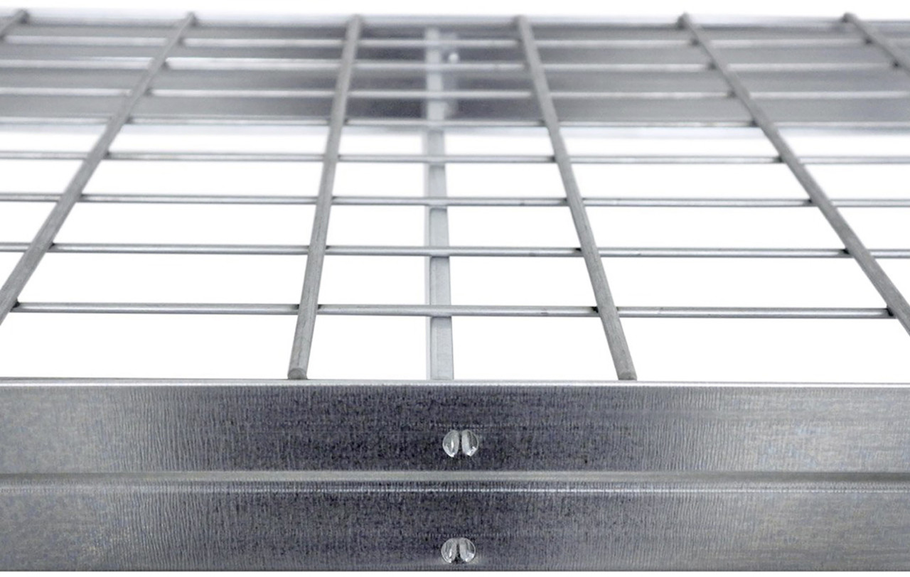 Ar Shelving Schwerlastregal Rivet Wire verzinkt 180 x 90 cm 5 Stahlgitterböden 1000 kg Bild 5