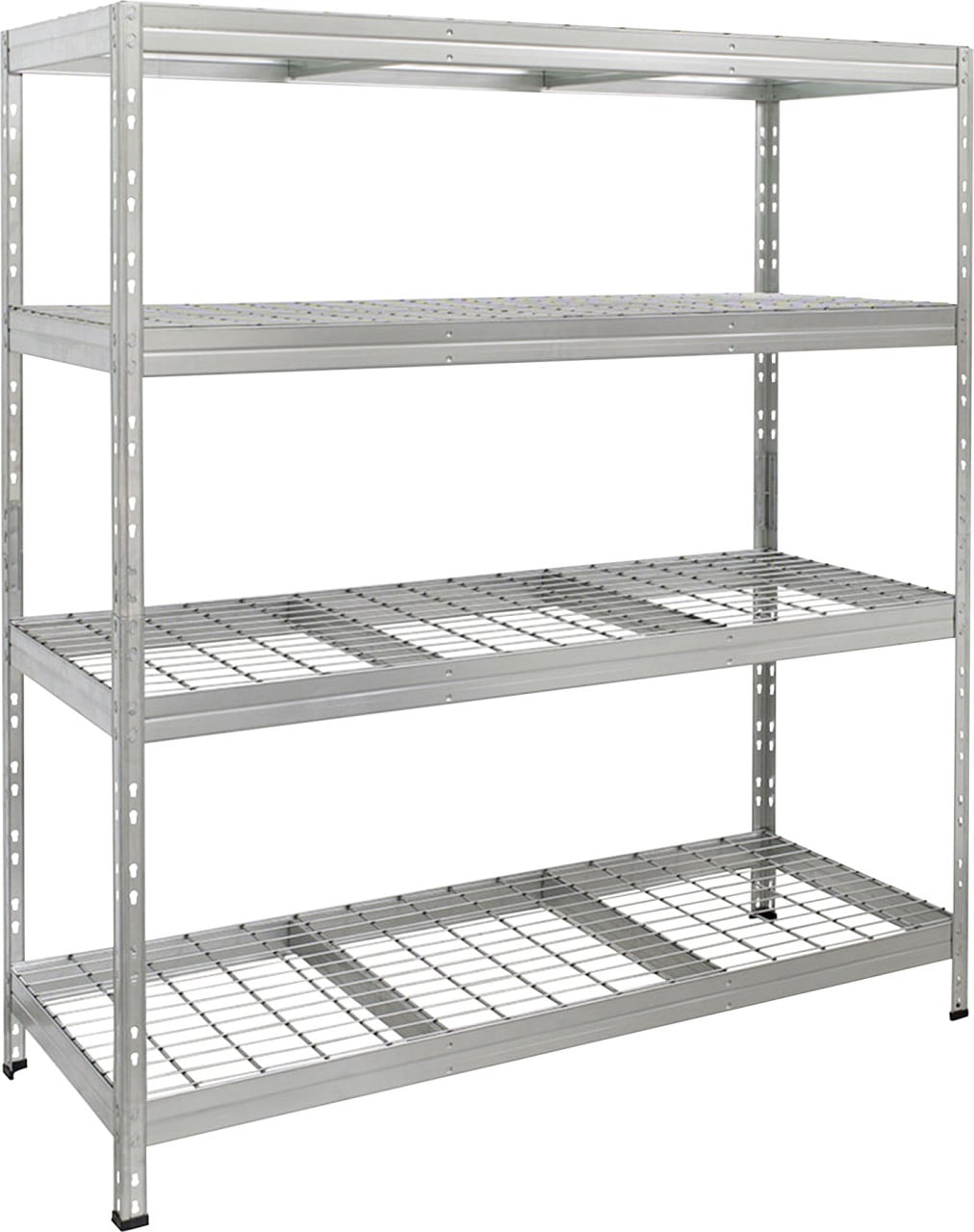 Ar Shelving Schwerlastregal Rivet Wire verzinkt 180 x 150 cm 4 Stahlgitterböden 1000 kg Bild 3