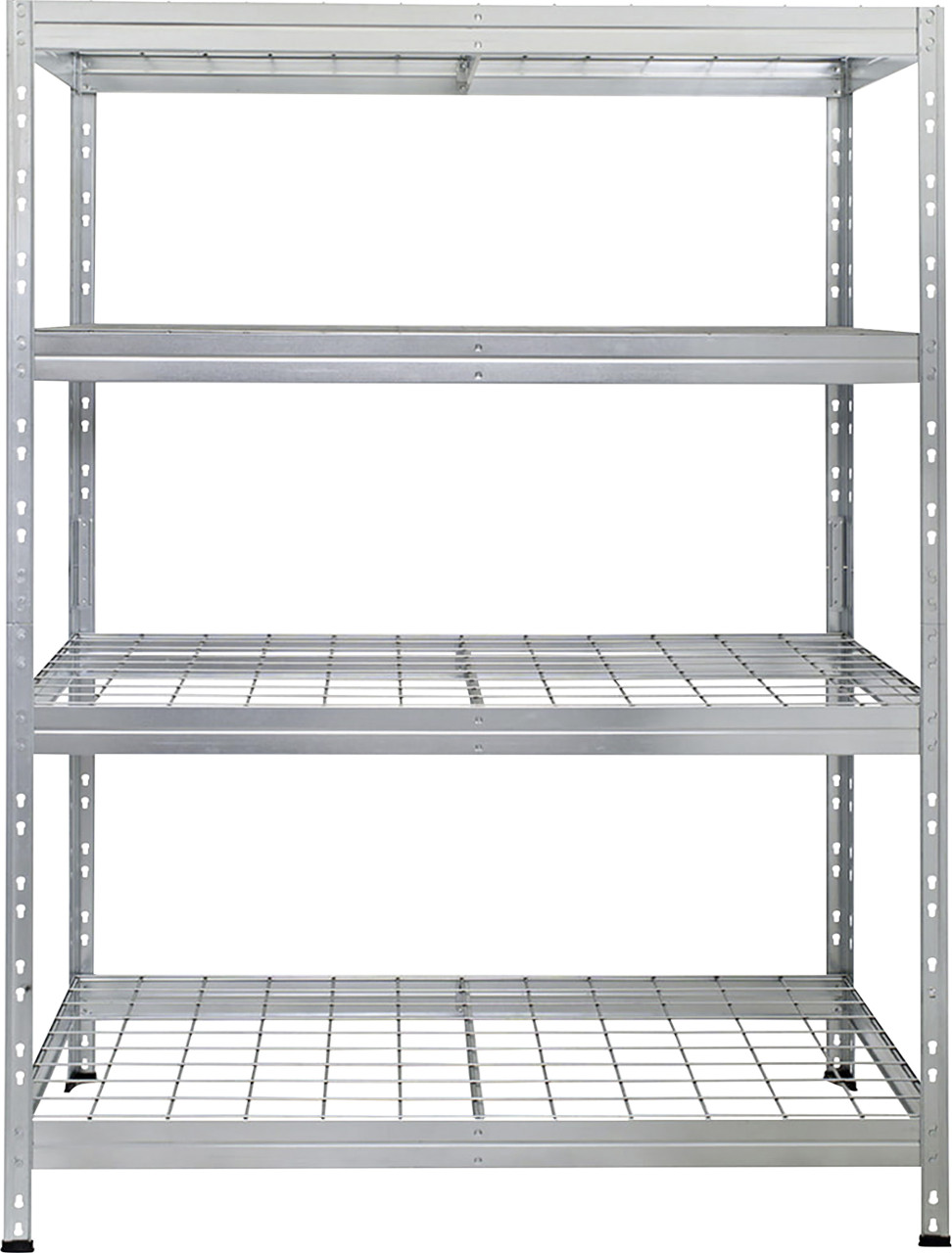 Ar Shelving Schwerlastregal Rivet Wire verzinkt 180 x 120 cm 4 Stahlgitterböden 1000 kg Bild 2