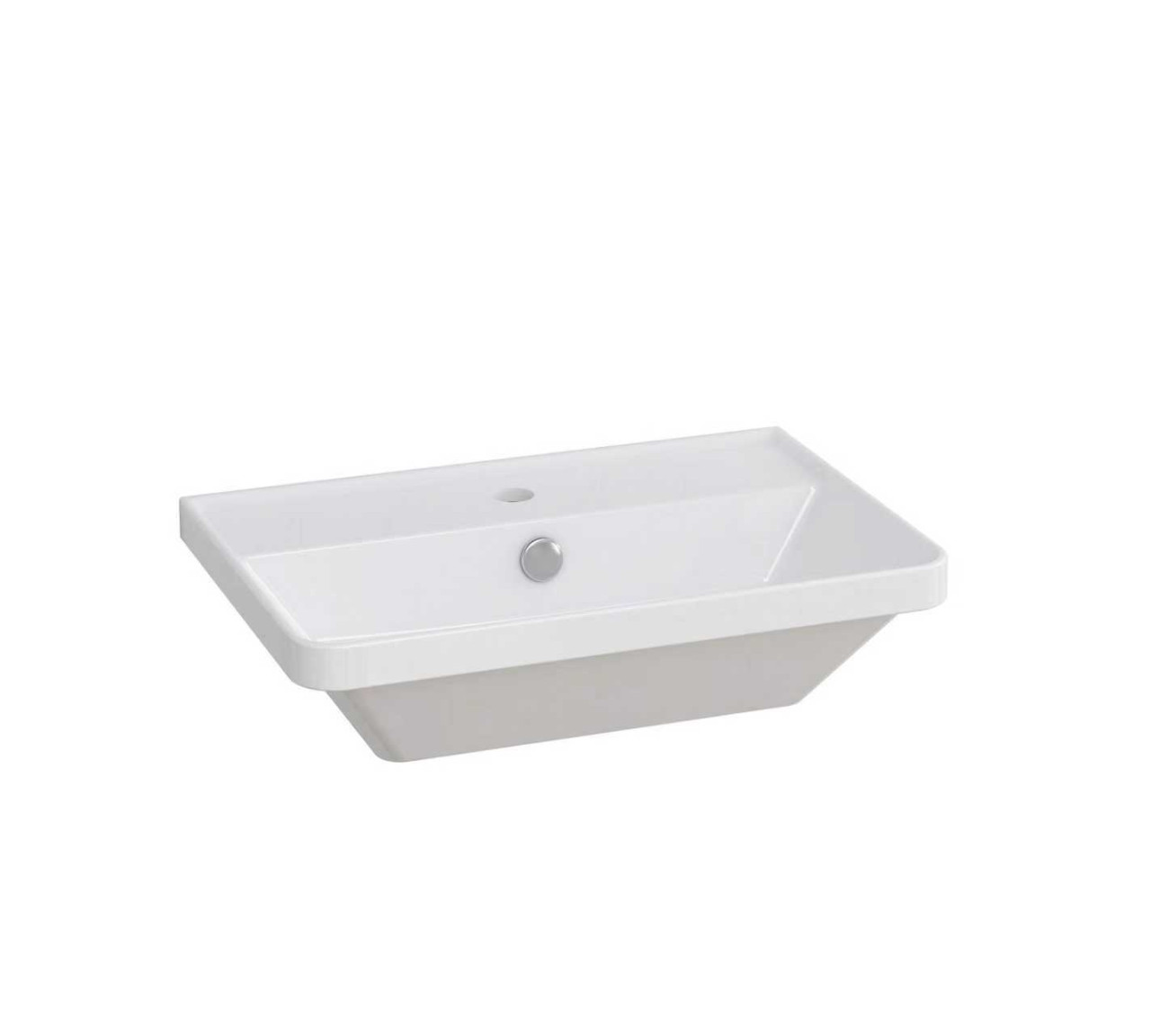 Primaster Waschbecken Keramik Kiara 52 x 35 cm weiß