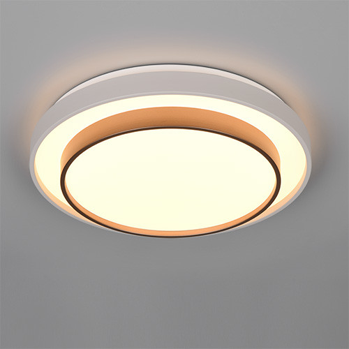 Reality LED-Deckenleuchte Tenso Ø38 cm Coffee dimmbar CCT