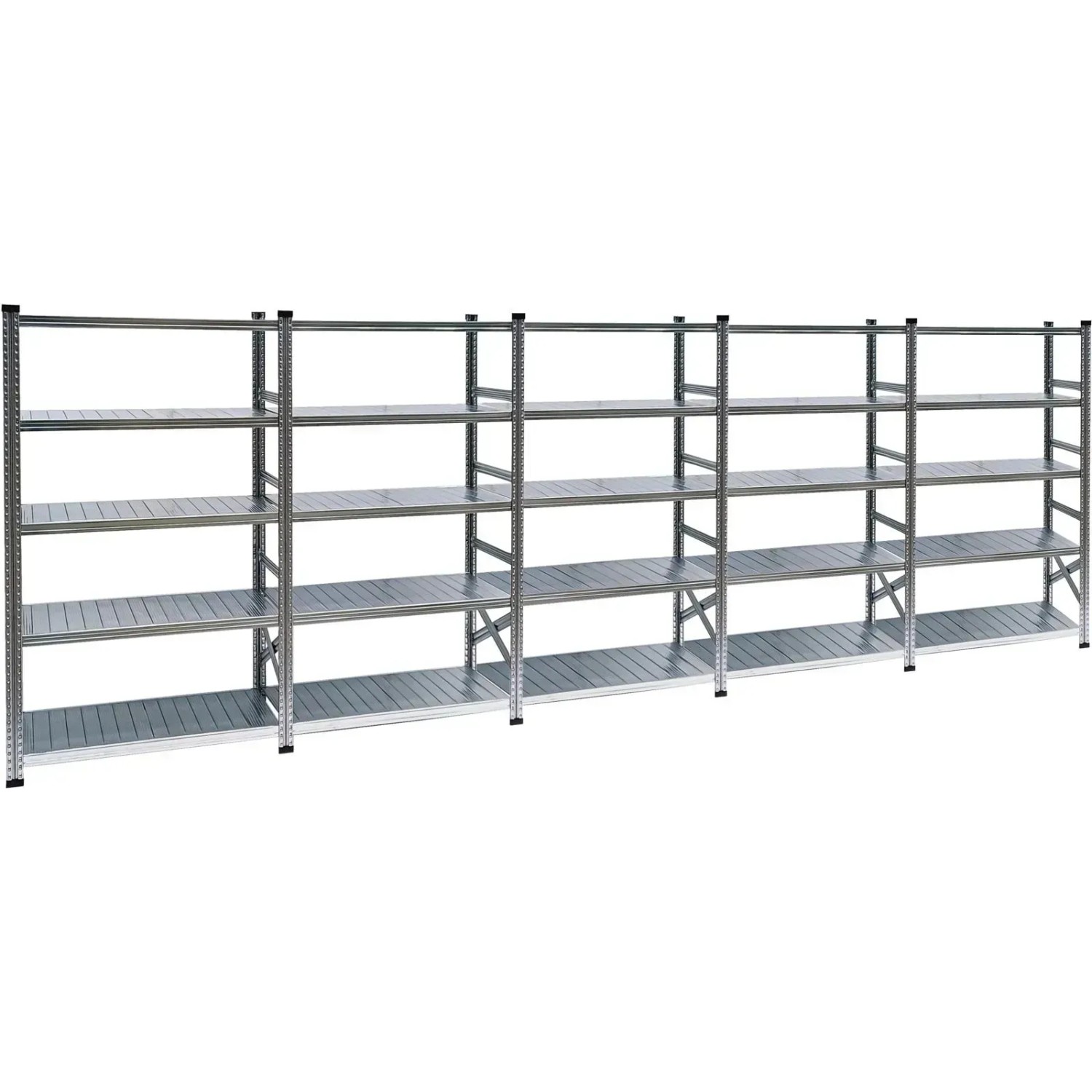 PROREGAL Fachbodenregal Proximo 200 x 450 x 32 cm 5 Ebenen Beidseitig Verzinkt