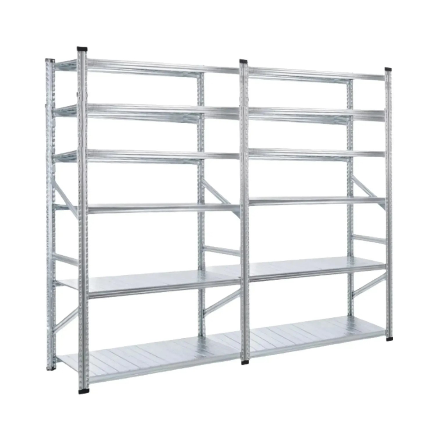 PROREGAL Fachbodenregal Proximo Stecksystem 210 x 300 x 32 cm 6 Ebenen Beidseitig Verzinkt