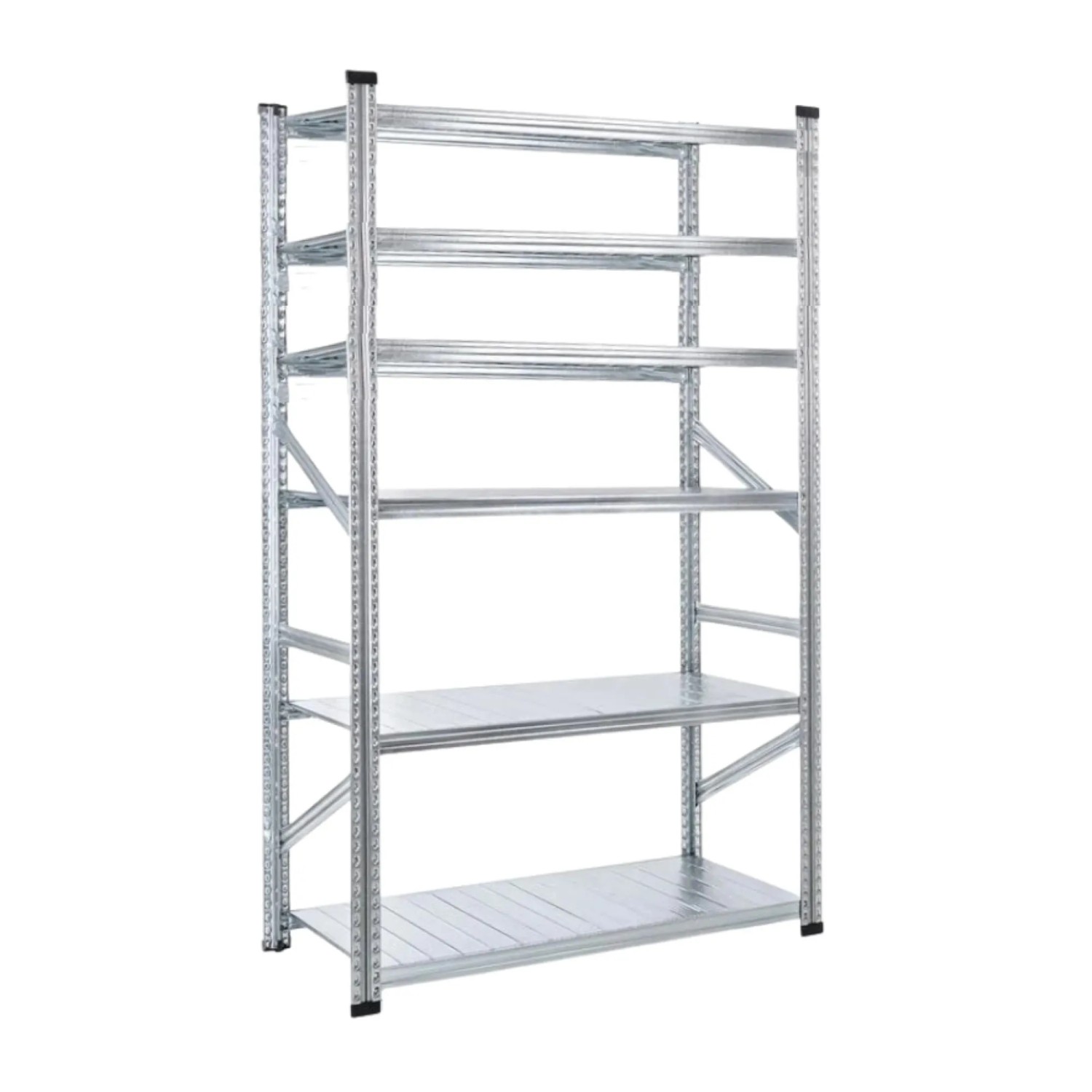 PROREGAL Fachbodenregal Proximo Stecksystem 210 x 120 x 50 cm 6 Ebenen Beidseitig Verzinkt