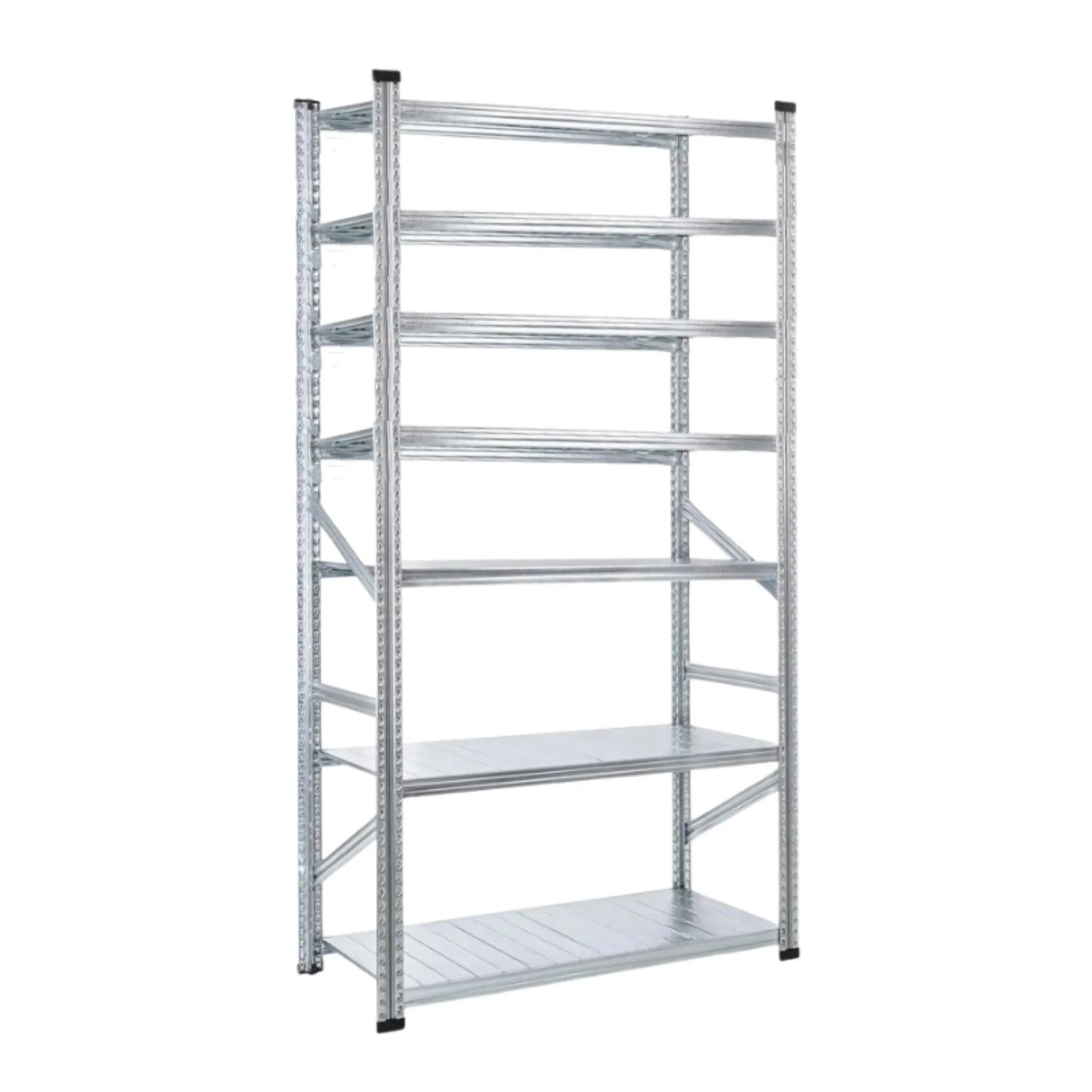PROREGAL Fachbodenregal Proximo Stecksystem 250 x 150 x 32 cm 7 Ebenen Beidseitig Verzinkt