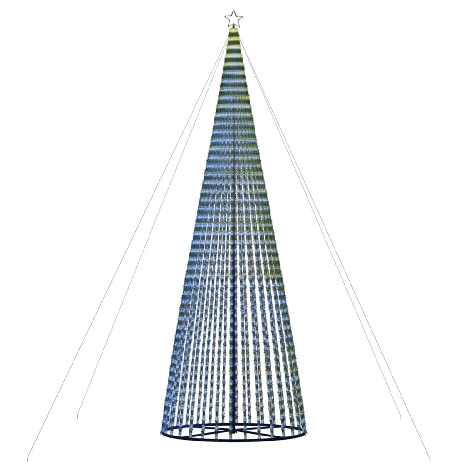 vidaXL LED Weihnachtsbaum 1544 LEDs Blau 500 cm 358074
