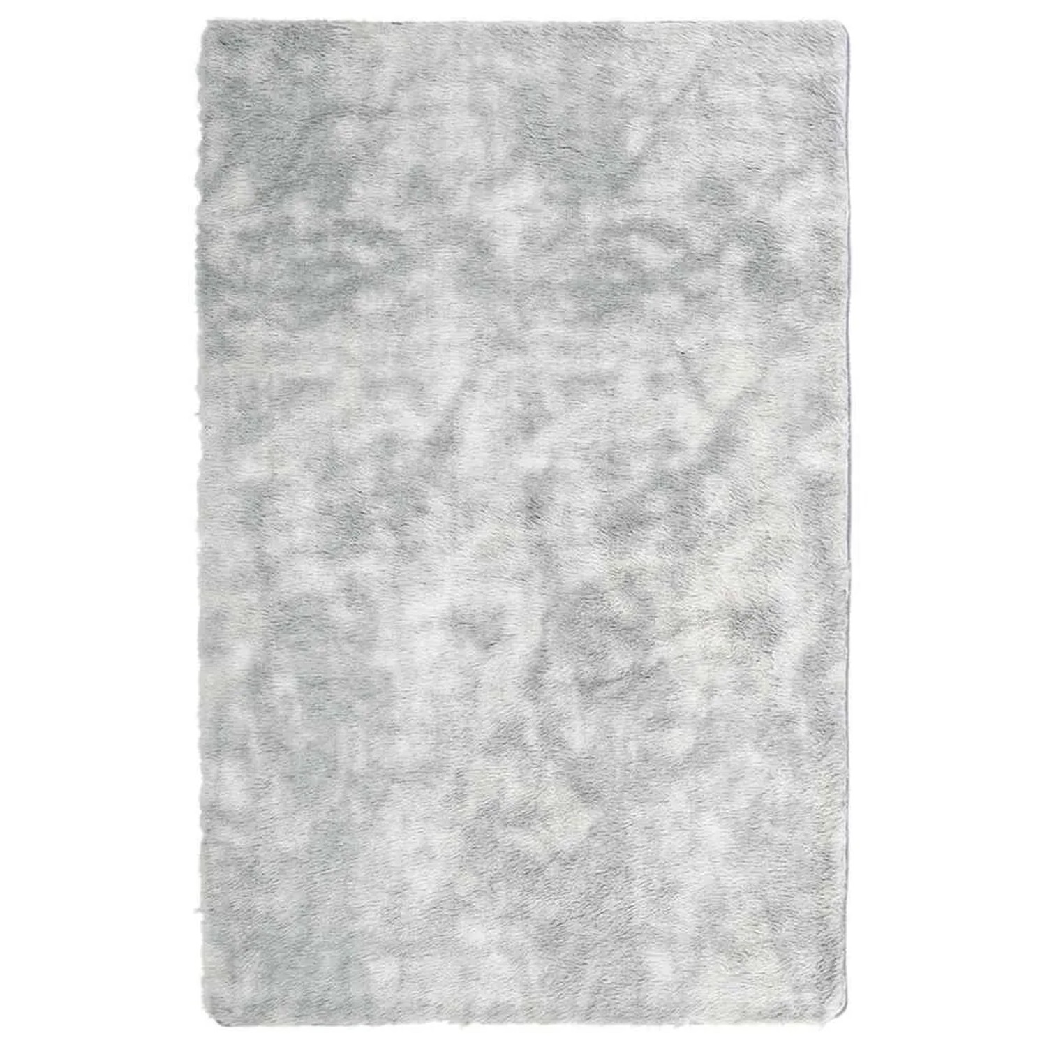 vidaXL Teppich Shaggy Hochflor NAVARRA Silbergrau 130x200 cm Polyester 4102836
