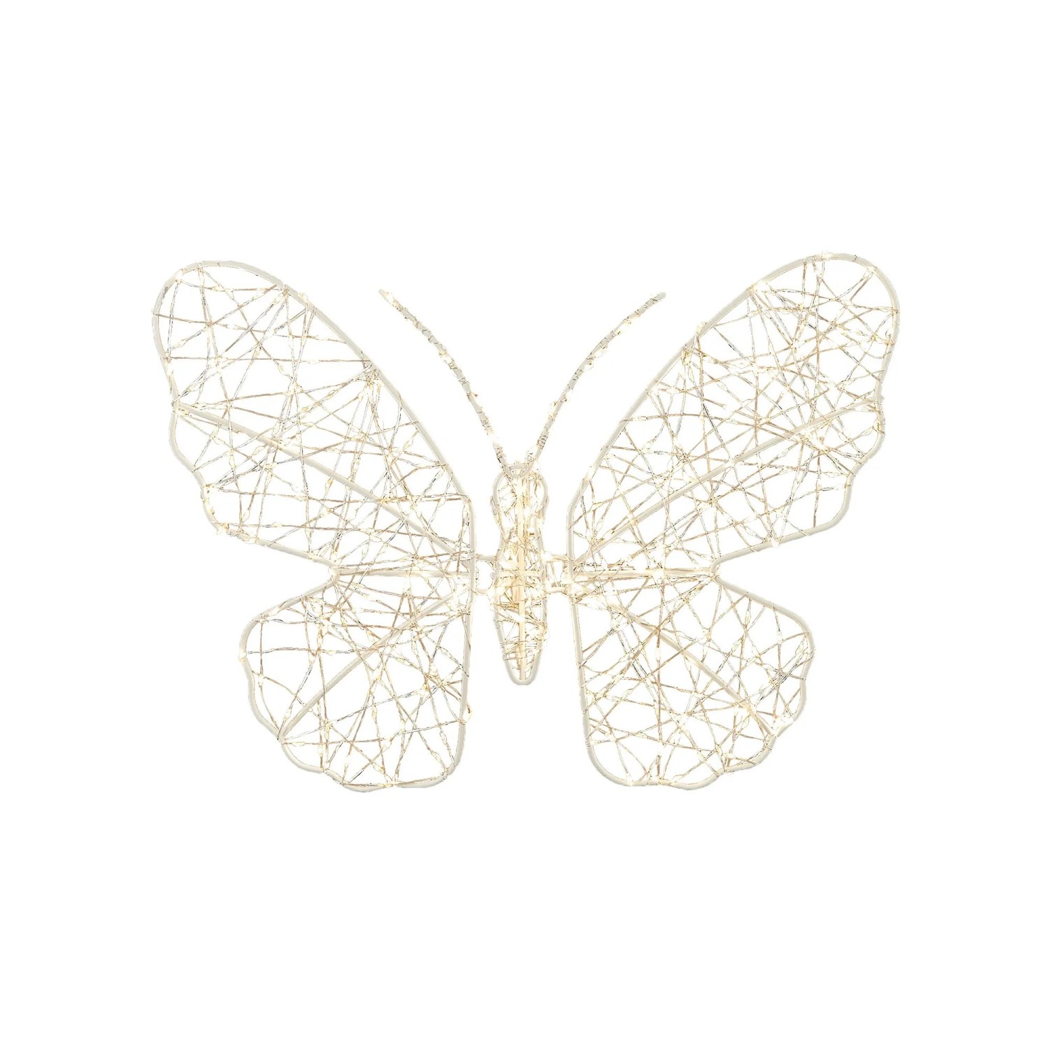 Luca Lighting LED-Schmetterling Hängend 40 cm x 3 cm x 28,5 cm Weiß