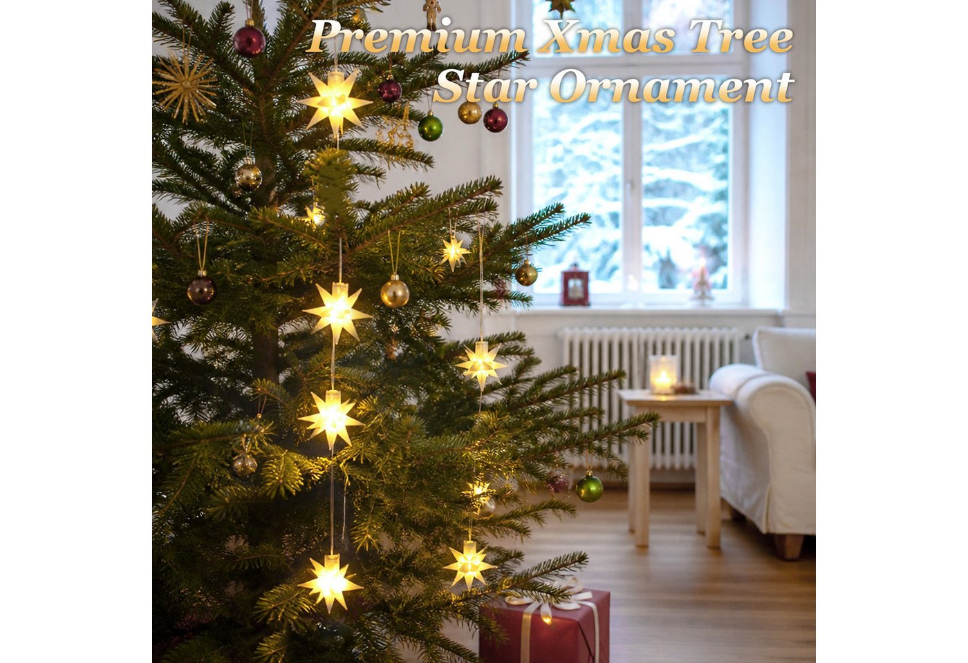 SALCAR 3er Set LED Weihnachtsstern Bild 3
