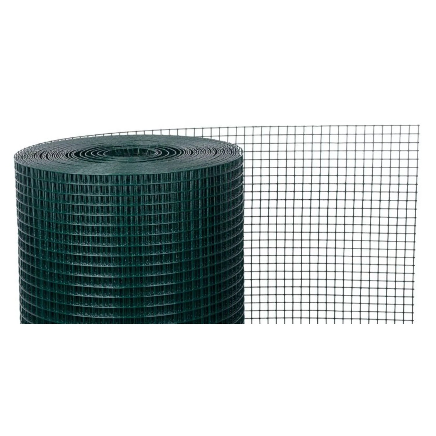 PROREGAL Maschendrahtzaun Vierkantgeflecht KEEPY HxL 1x25m Maschenweite 16x16mm Drahtstärke 1,2mm PVC-Beschichtet Grün Kaninchendraht Hühnerdraht