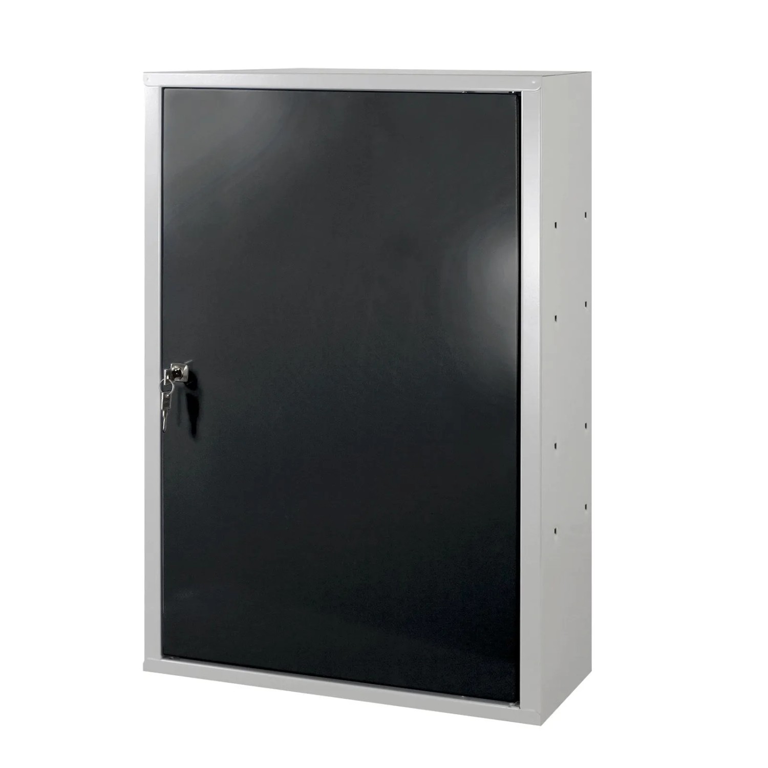 PROREGAL Werkzeugwandschrank Mit Tür & 1 Fachboden HxBxT 75x50x20cm Lichtgrau/Anthrazitgrau