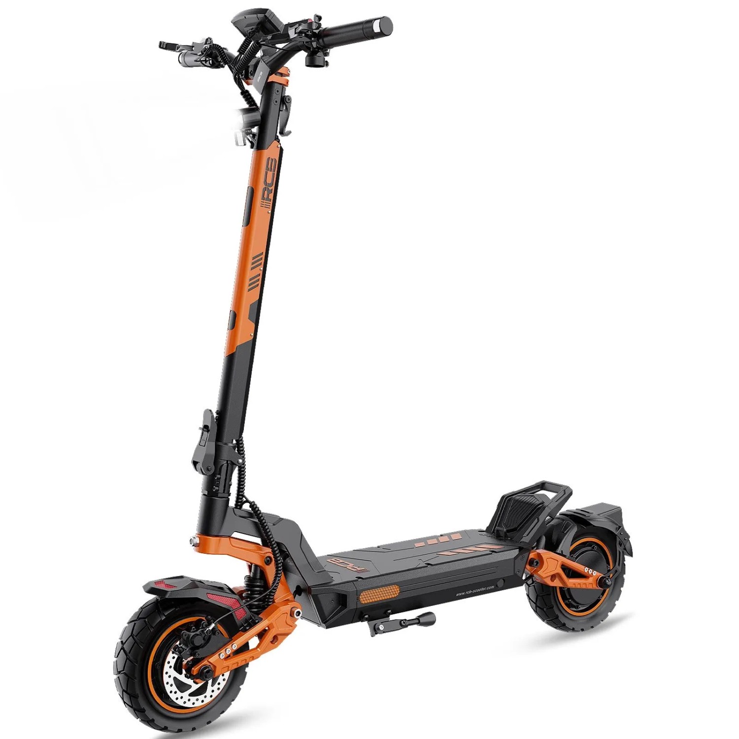 RCB E-Scooter D7 MAX ABE Doppelmotor 2×1800W 27Ah Akku Reichweite 80-100KM Blinker 10 Zoll NFC APP