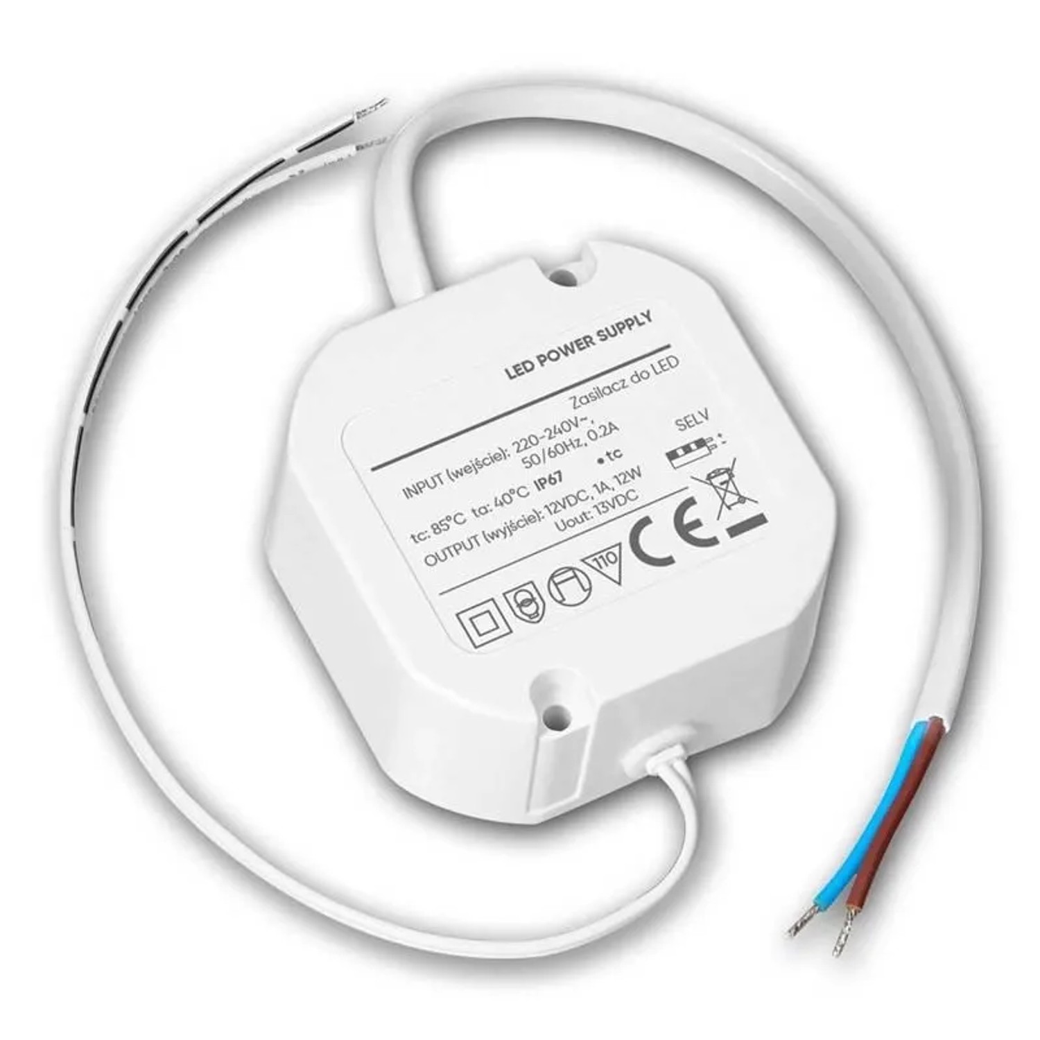 Orno LED Trafo für UP-Dose 12V DC 12W IP20