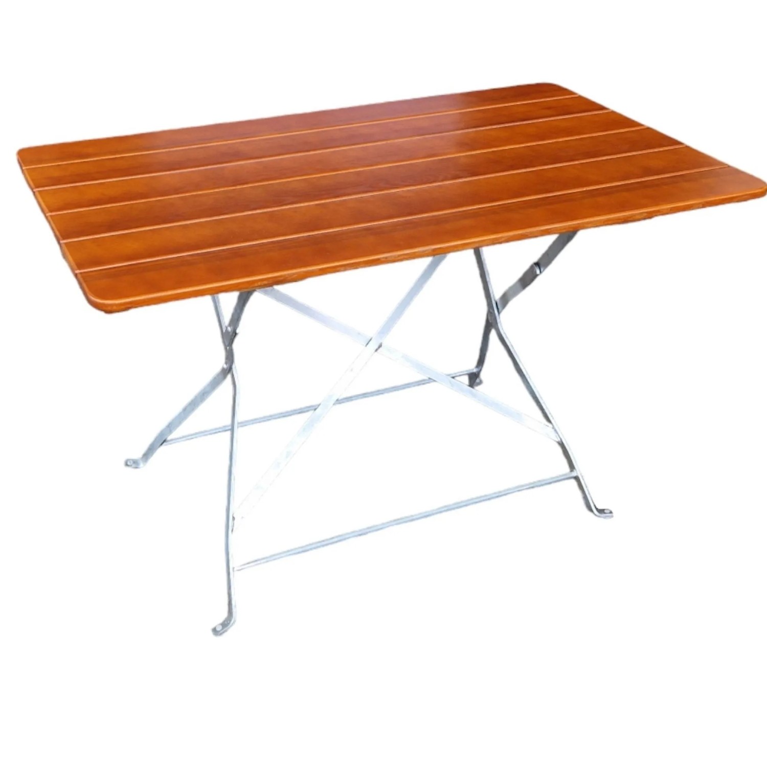 CHEFGASTRO Biergartentisch BERGTAL Made In Germany HxBxT 74x120x70cm Klappbar Wetterfest & UV-beständig Eschenholz Schwarz/Braun 6 Personen