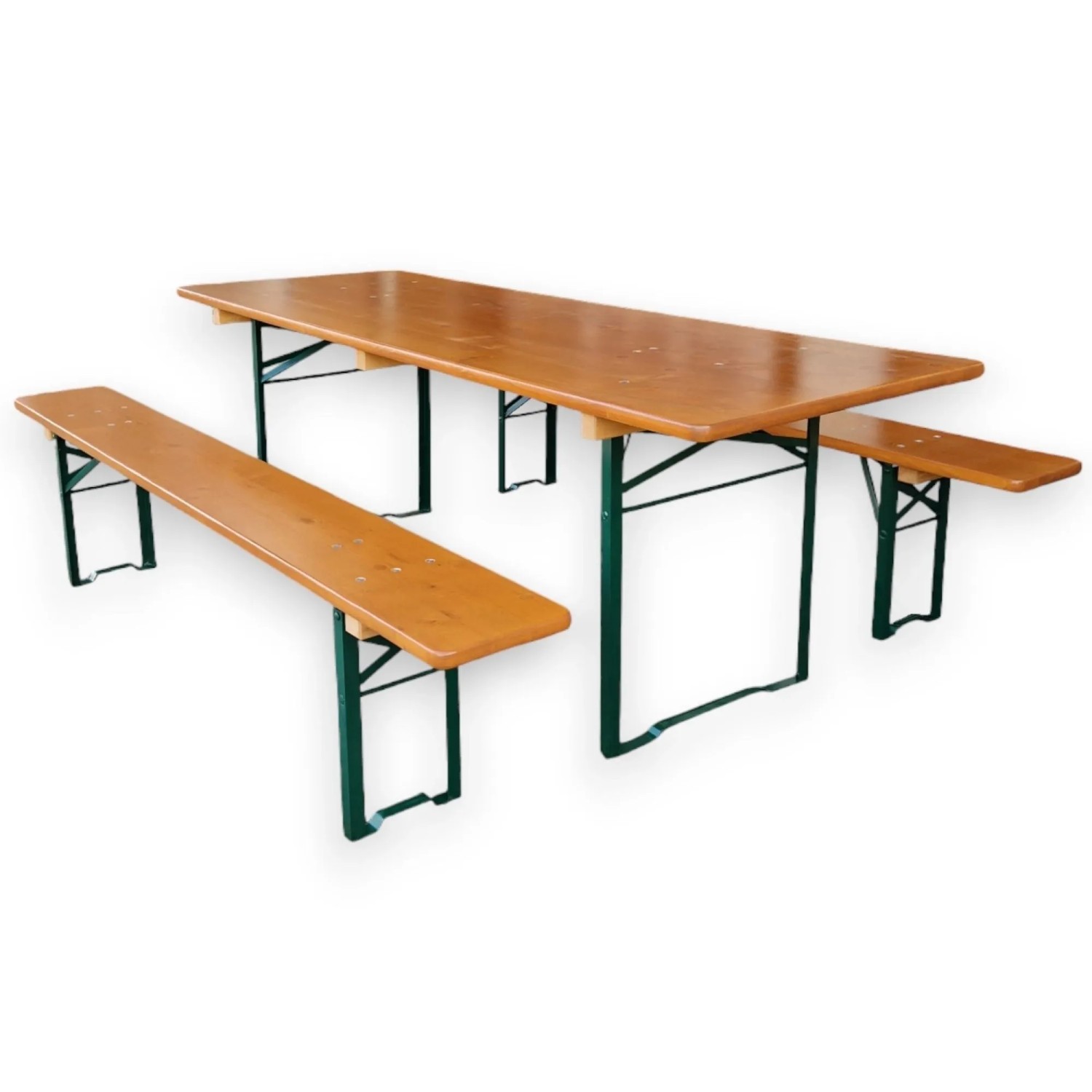 CHEFGASTRO Bierzeltgarnitur ALPENFEST PRO Made In Germany Premium Qualität xBxT 77x220x80cm Fein Sortiertem Fichtenholz Wetterfest & UV-beständig