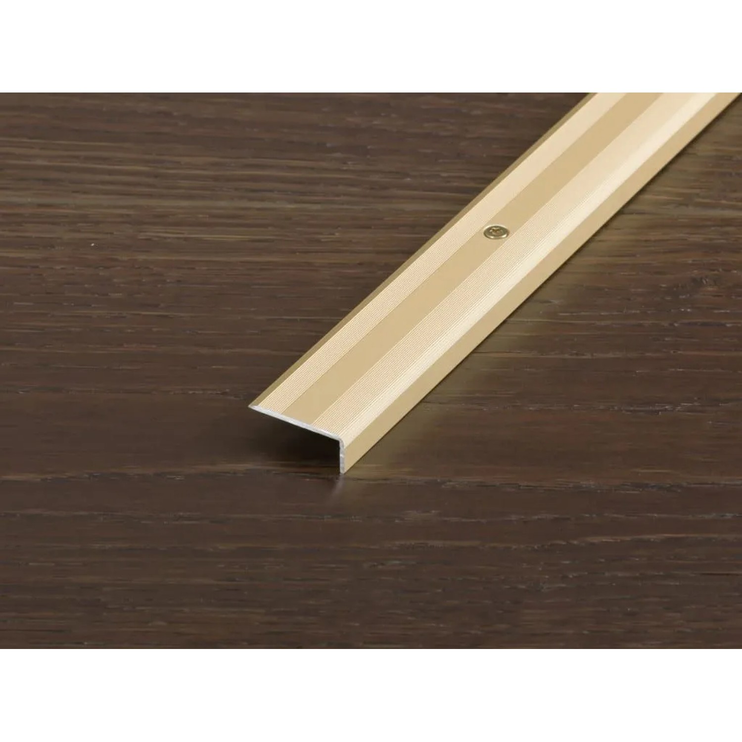 Proline Treppenkantenprofil Prostep Aluminium Eloxiert Champagne 2,5 cm Breit 100 cm Lang Inhalt 1