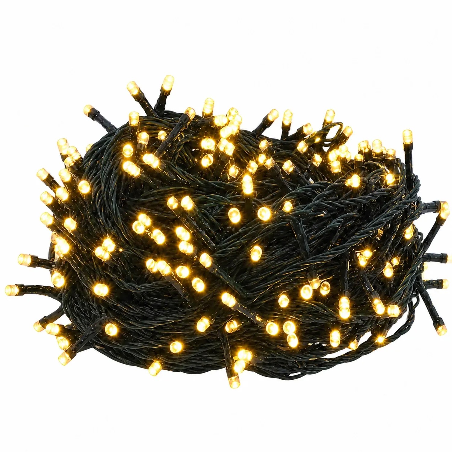 Salcar LED Lichterkette Weihnachtsdeko 8 Modi und Memory 15M 220LED Gelb