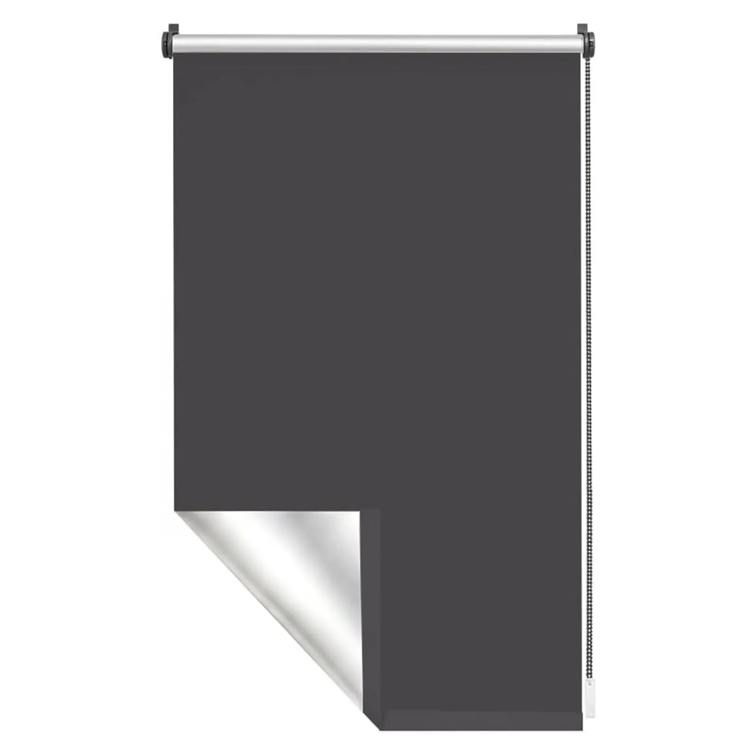Sekey Thermo Rollo Verdunkelungsrollo ohne Bohren Dunkelgrau 60x130cm