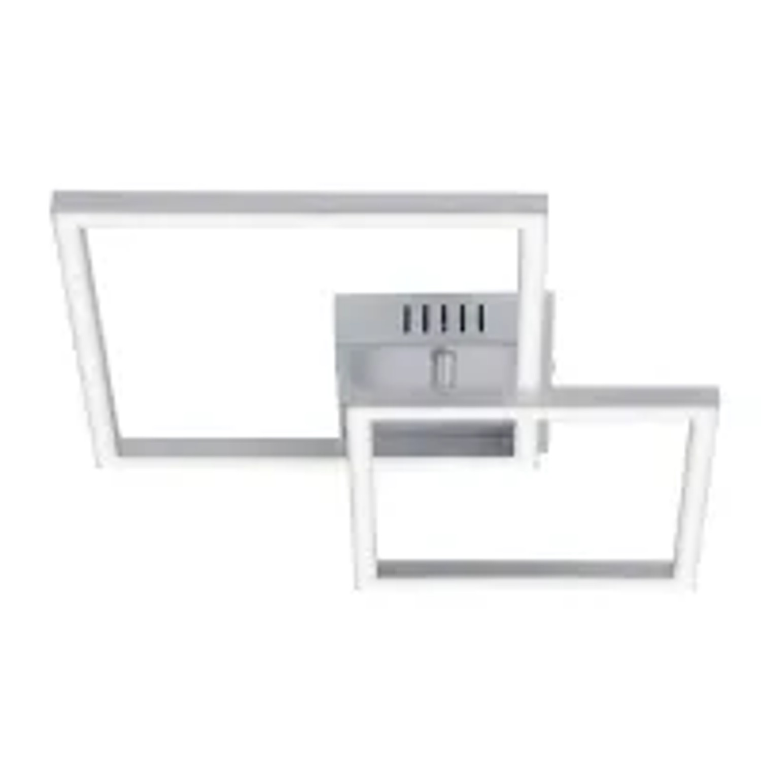 NETTLIFE LED Deckenleuchte aus Kunststoff L34cm Silber
