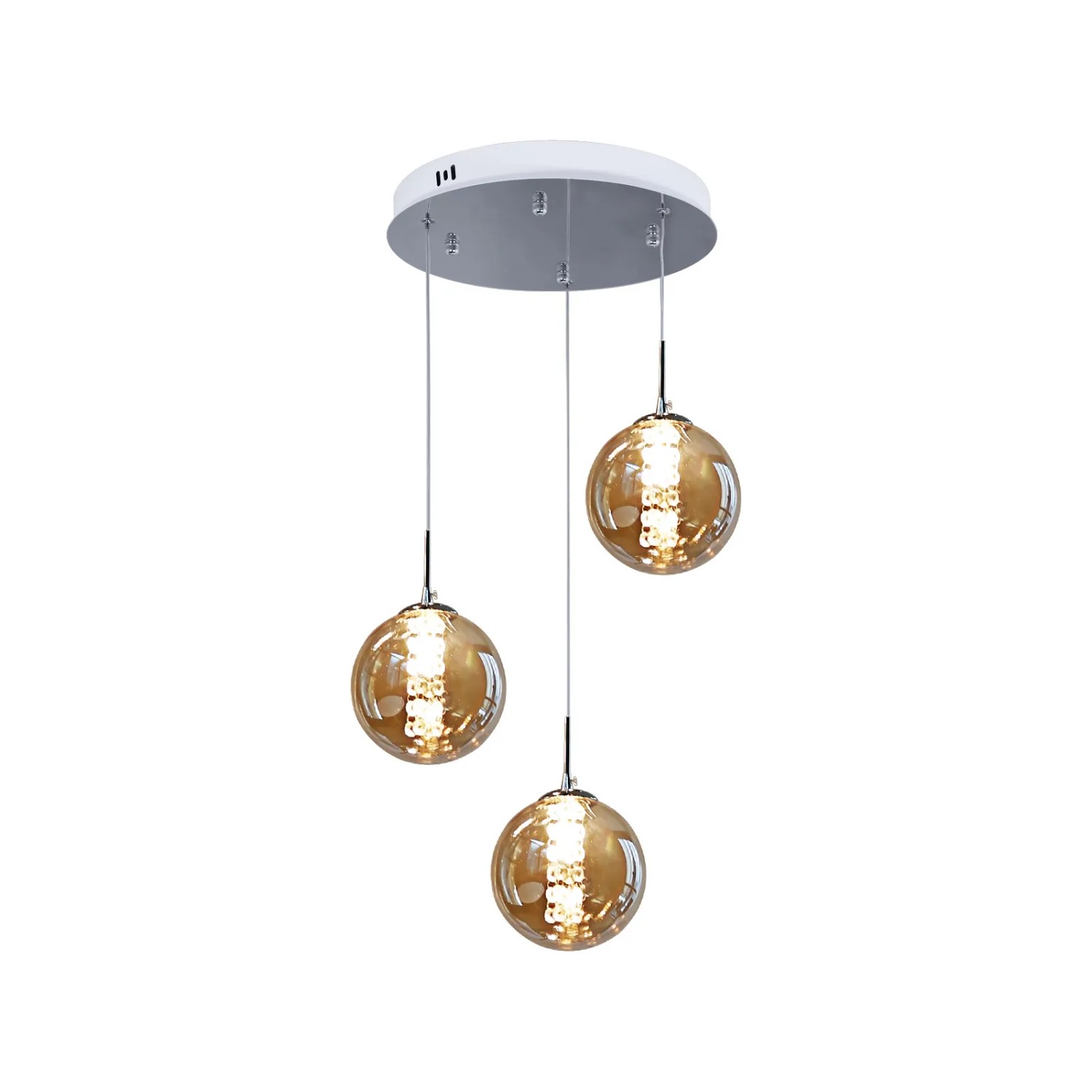 NETTLIFE Pendelleuchte aus L150cm Braun