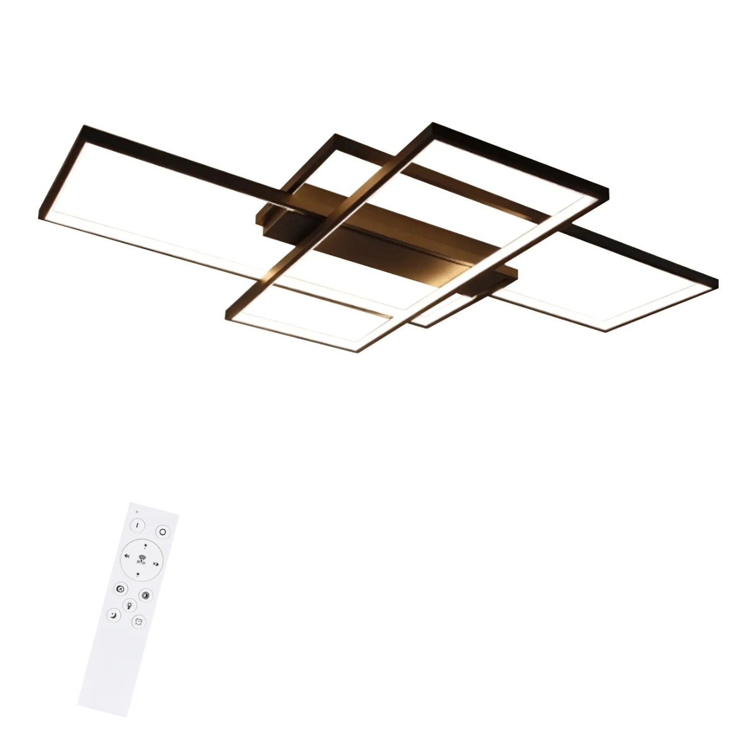 NETTLIFE LED Deckenleuchte aus Metall L100cm Schwarz 3000 6000K