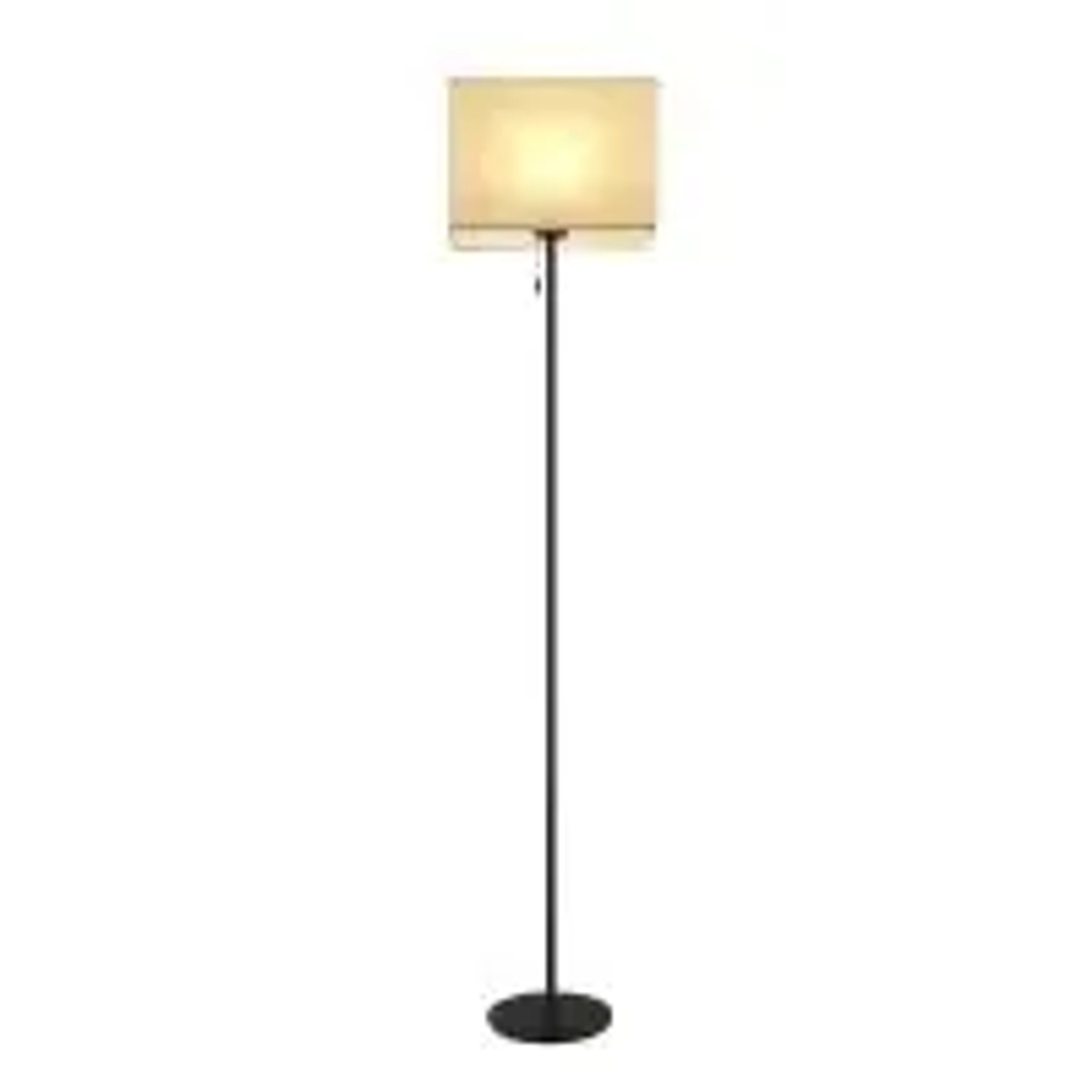 NETTLIFE LED Stehlampe aus Textil L134cm Schwarz