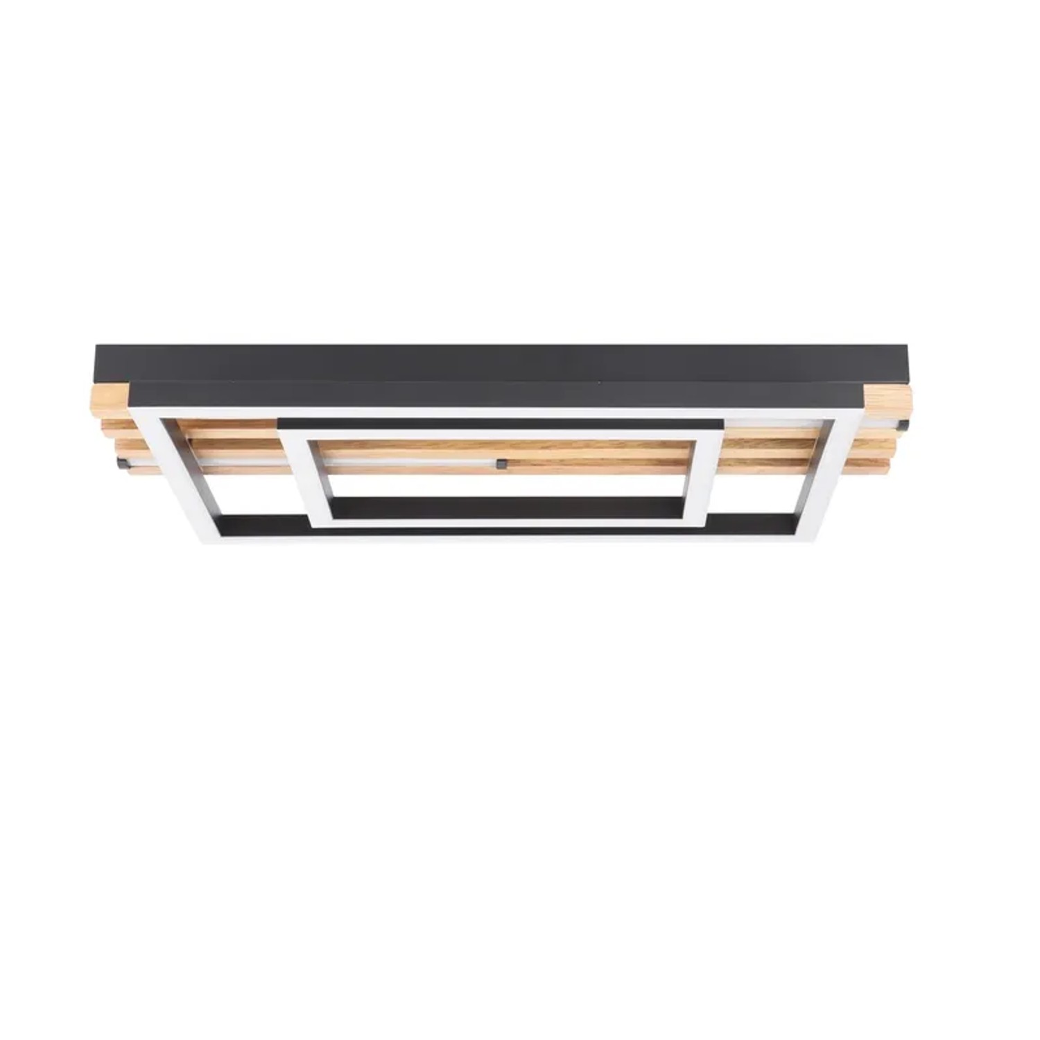 NETTLIFE LED Deckenleuchte aus Eisen L38cm Schwarz 3000 6500K 34W B21cm