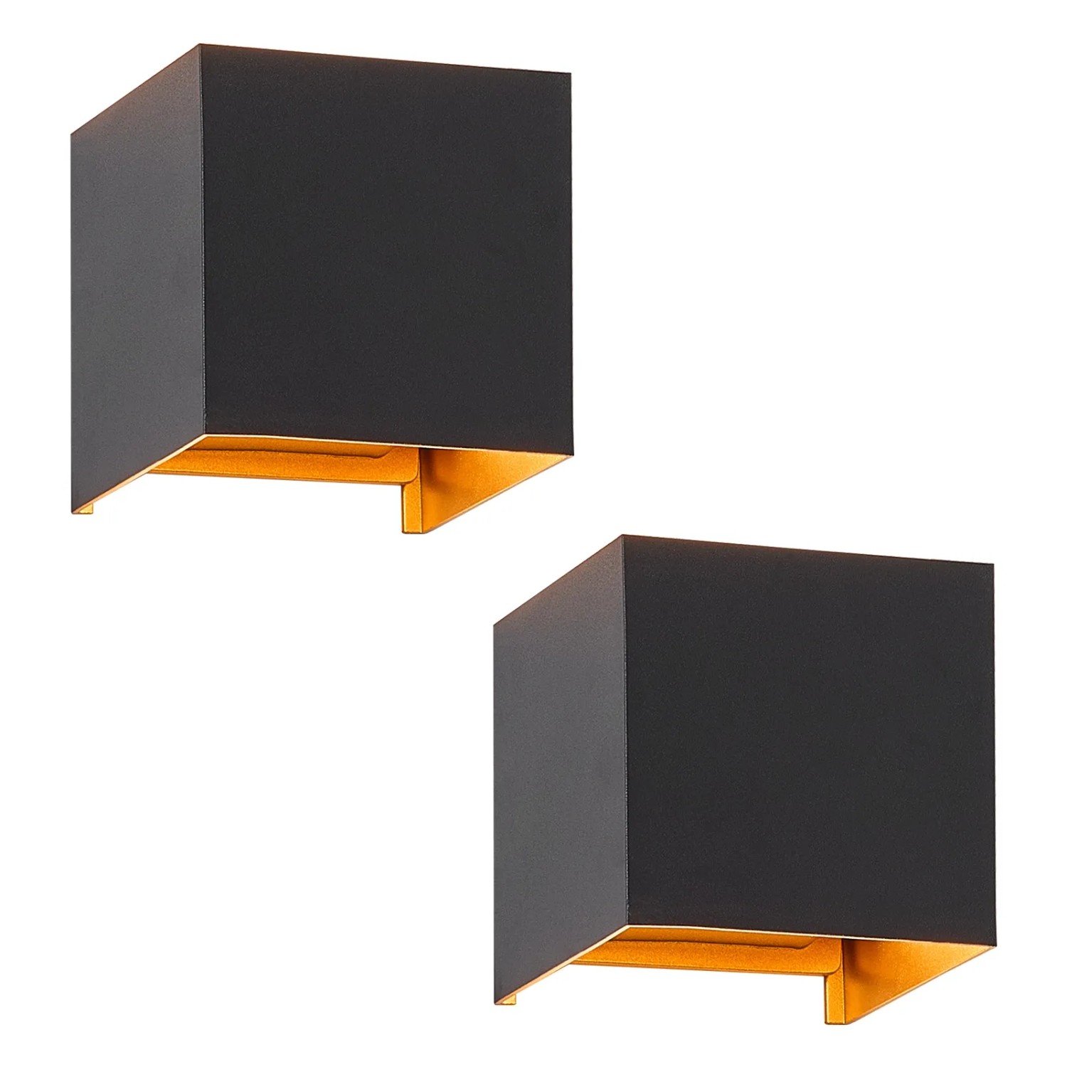 NETTLIFE LED Deckenleuchte aus Metall L10cm Schwarz