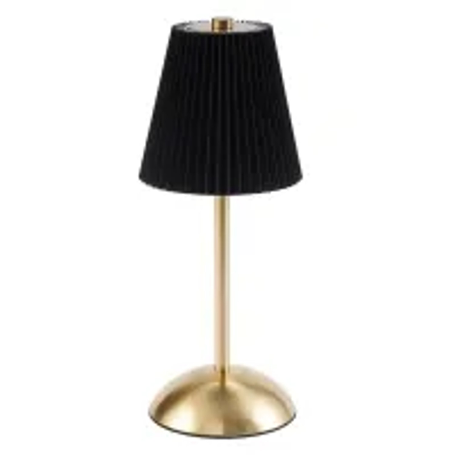 NETTLIFE LED Tischlampe aus Textil L30cm Schwarz