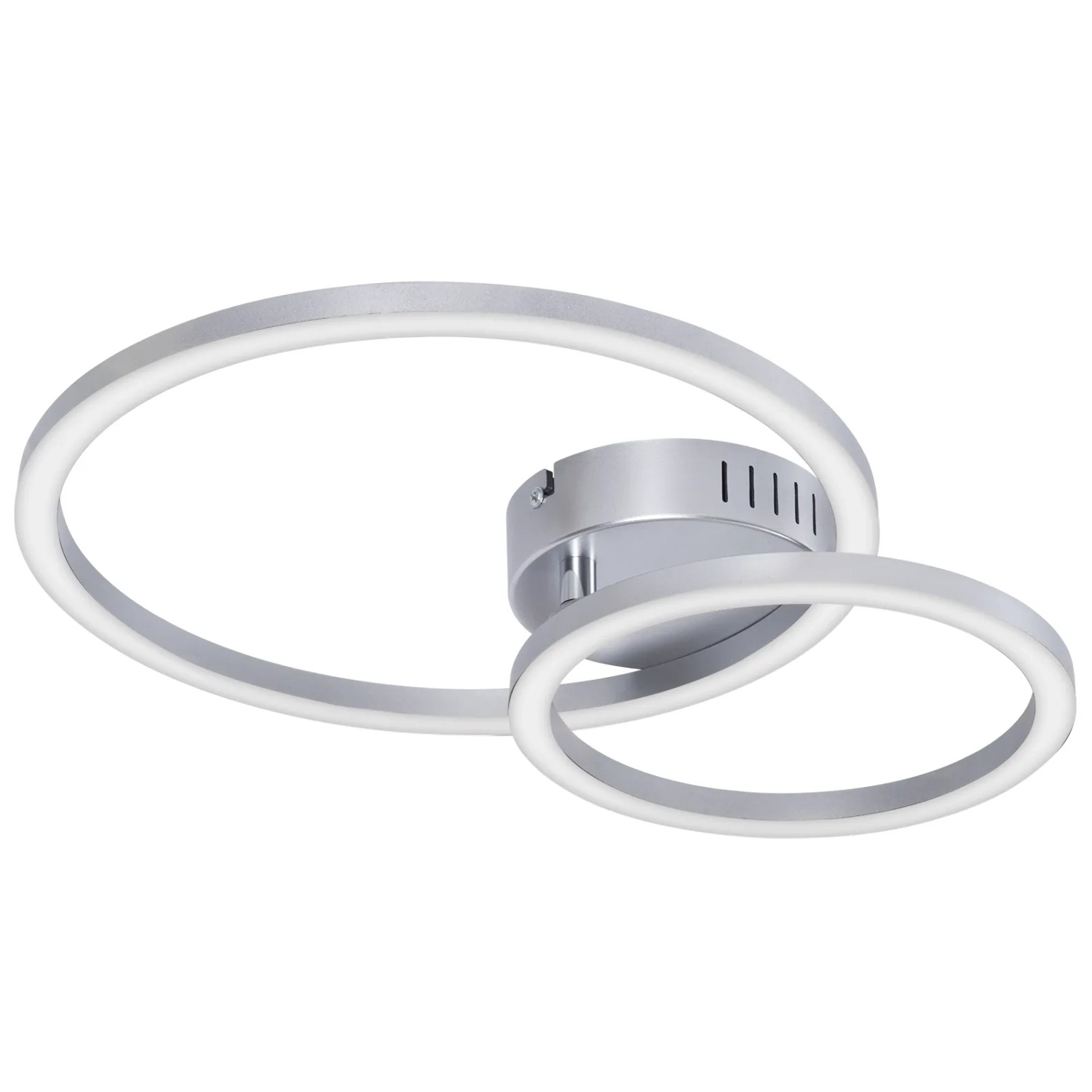 NETTLIFE LED Deckenleuchte aus Kunststoff L41cm Silber 4000K