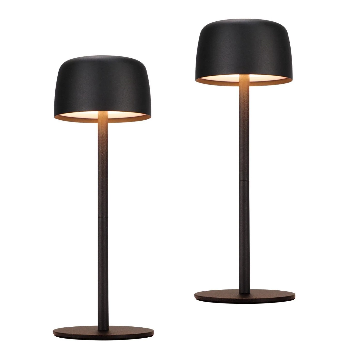 NETTLIFE LED Tischlampe aus Metall L25cm Schwarz 3000/4000/6500K Mit USB Modell T30222C325XH