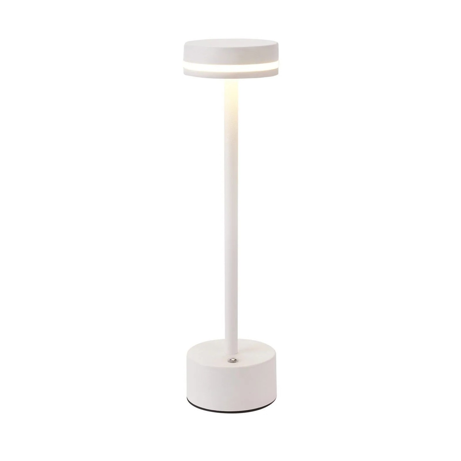NETTLIFE LED Tischlampe aus Metall L32cm Weiß 3000K
