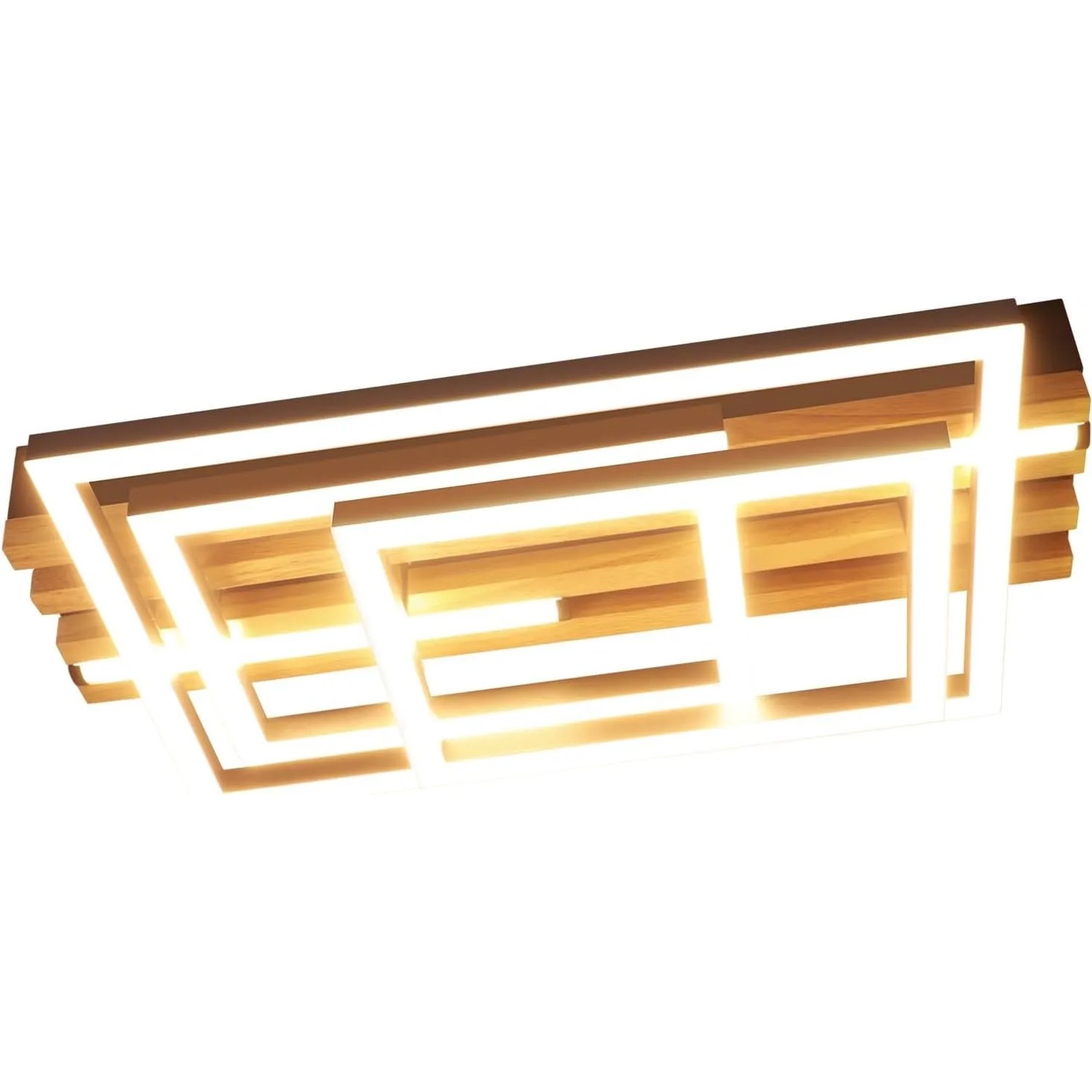NETTLIFE LED Deckenleuchte aus Eisen L38cm Schwarz 3000 6500K 41W