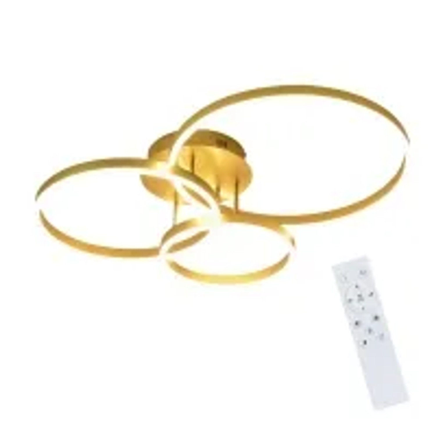 NETTLIFE LED Deckenleuchte aus Metall L82cm Gold
