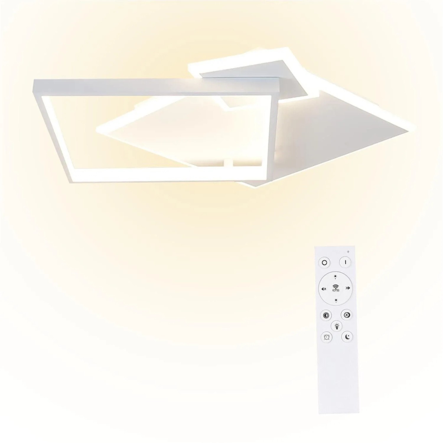 NETTLIFE LED Deckenleuchte aus Metall L46cm Weiß