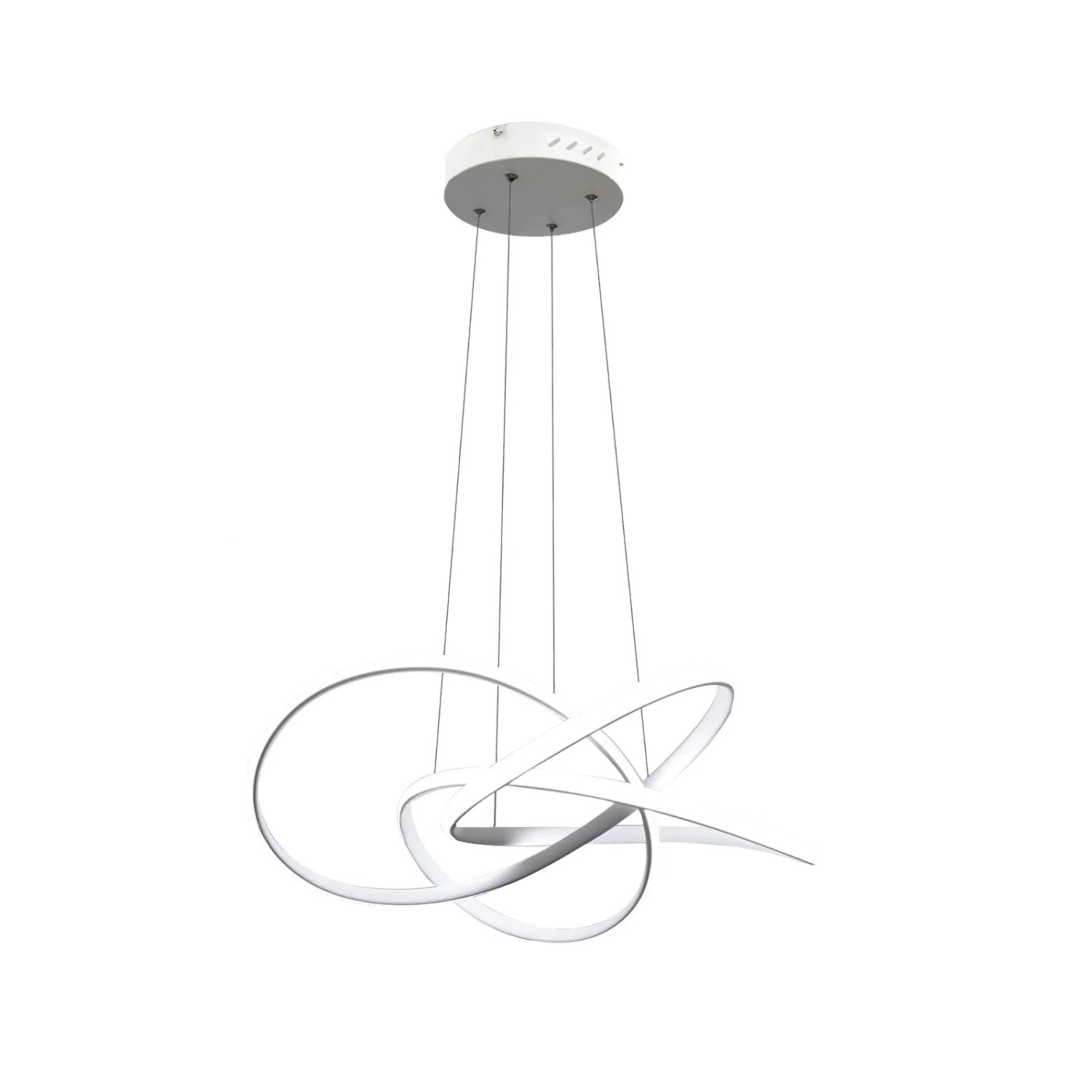 NETTLIFE LED Pendelleuchte aus Metall L58cm Weiß