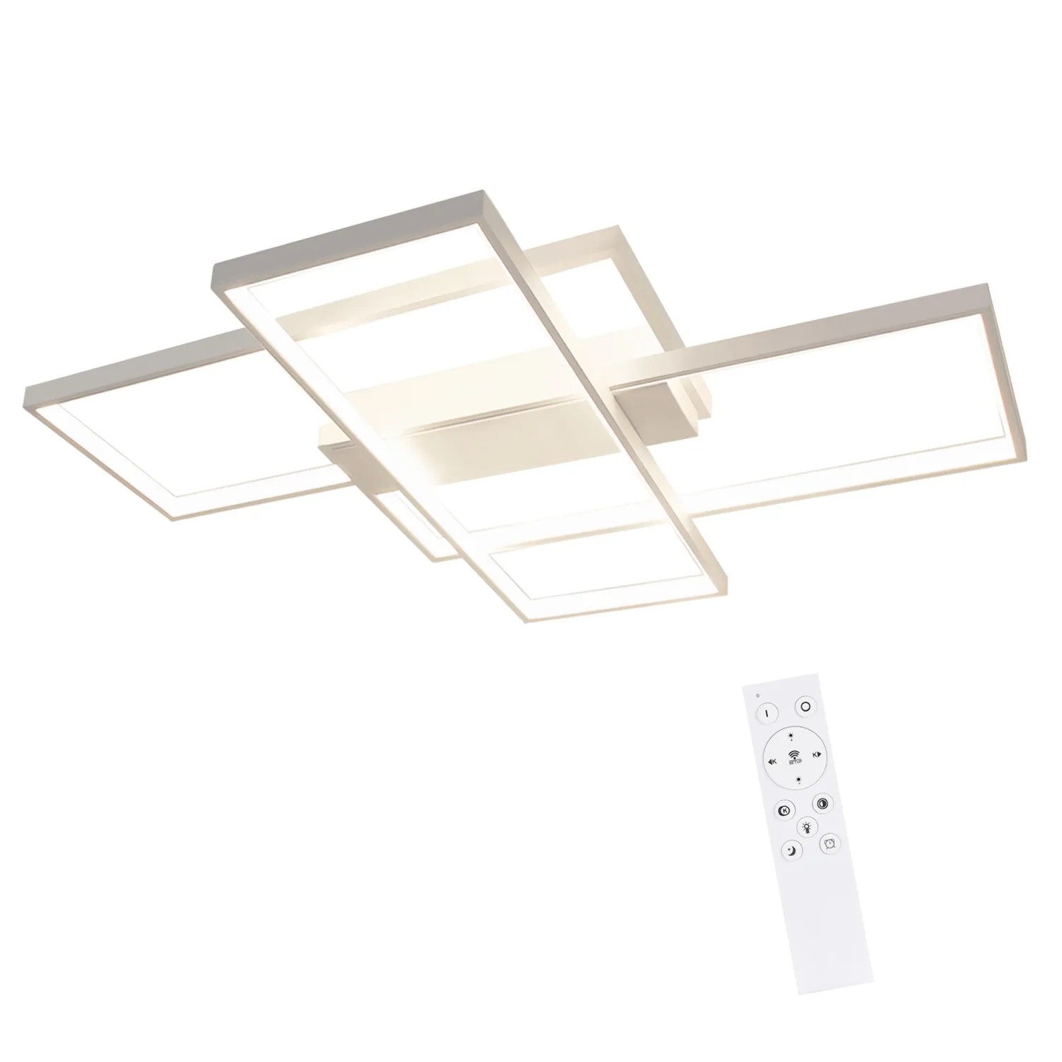 NETTLIFE LED Deckenleuchte aus Metall L100cm Weiß 3000 6000K