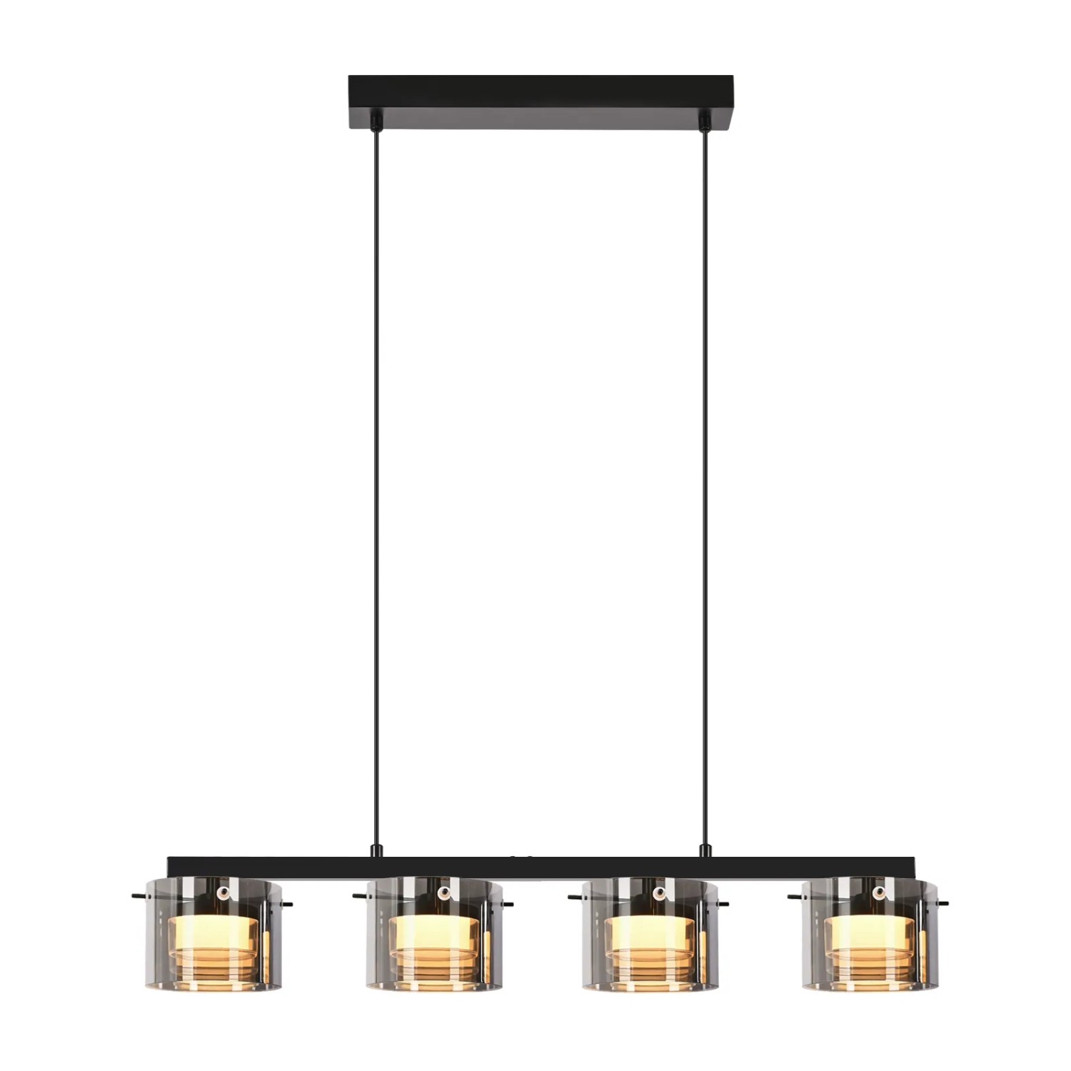NETTLIFE LED Pendelleuchte aus L157cm Schwarz 32W