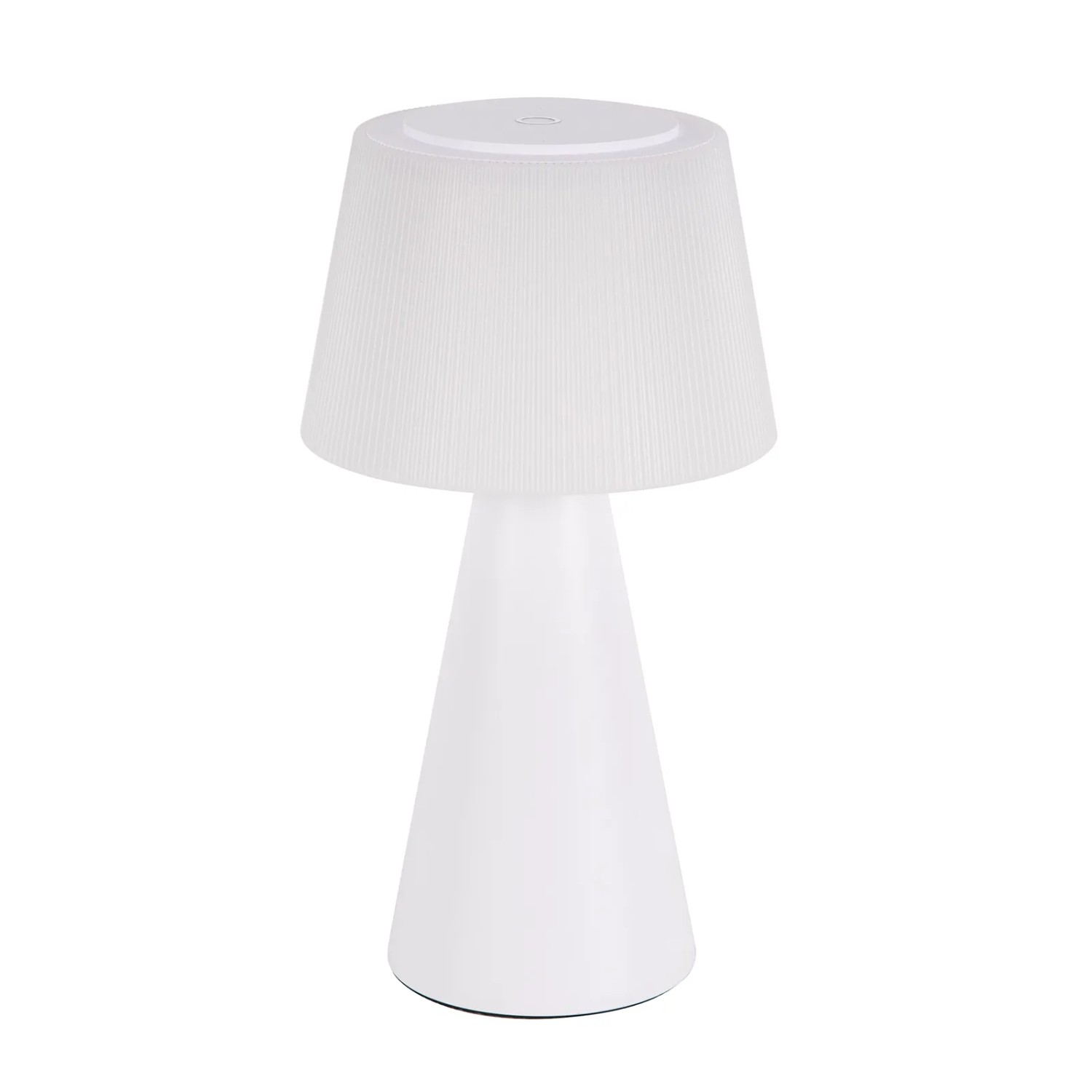 NETTLIFE LED Tischlampe aus Kunststoff L24cm Weiß Modell T1S122CT26XB