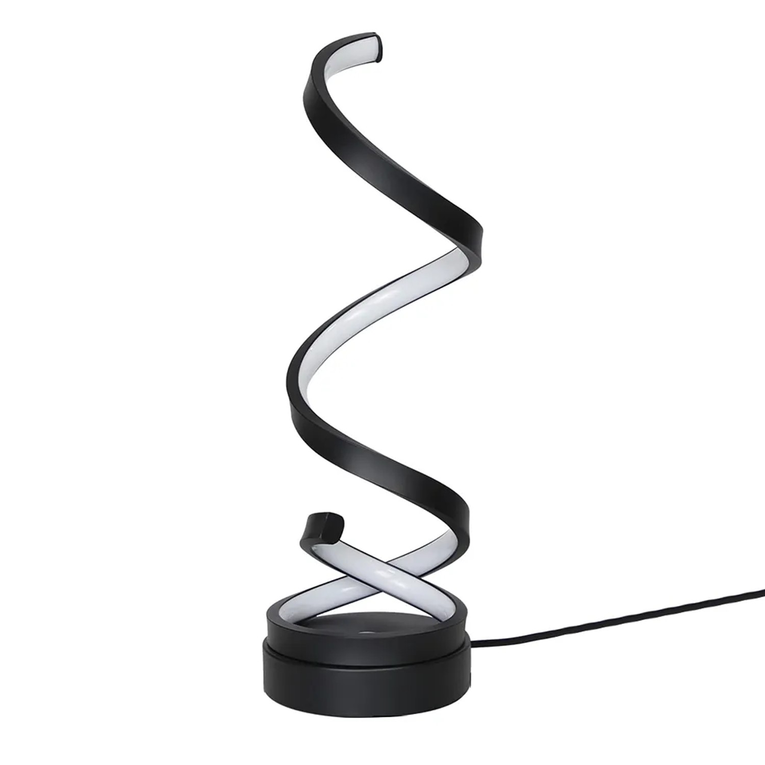 NETTLIFE LED Tischlampe aus Metall L40cm Schwarz 3000 6000K