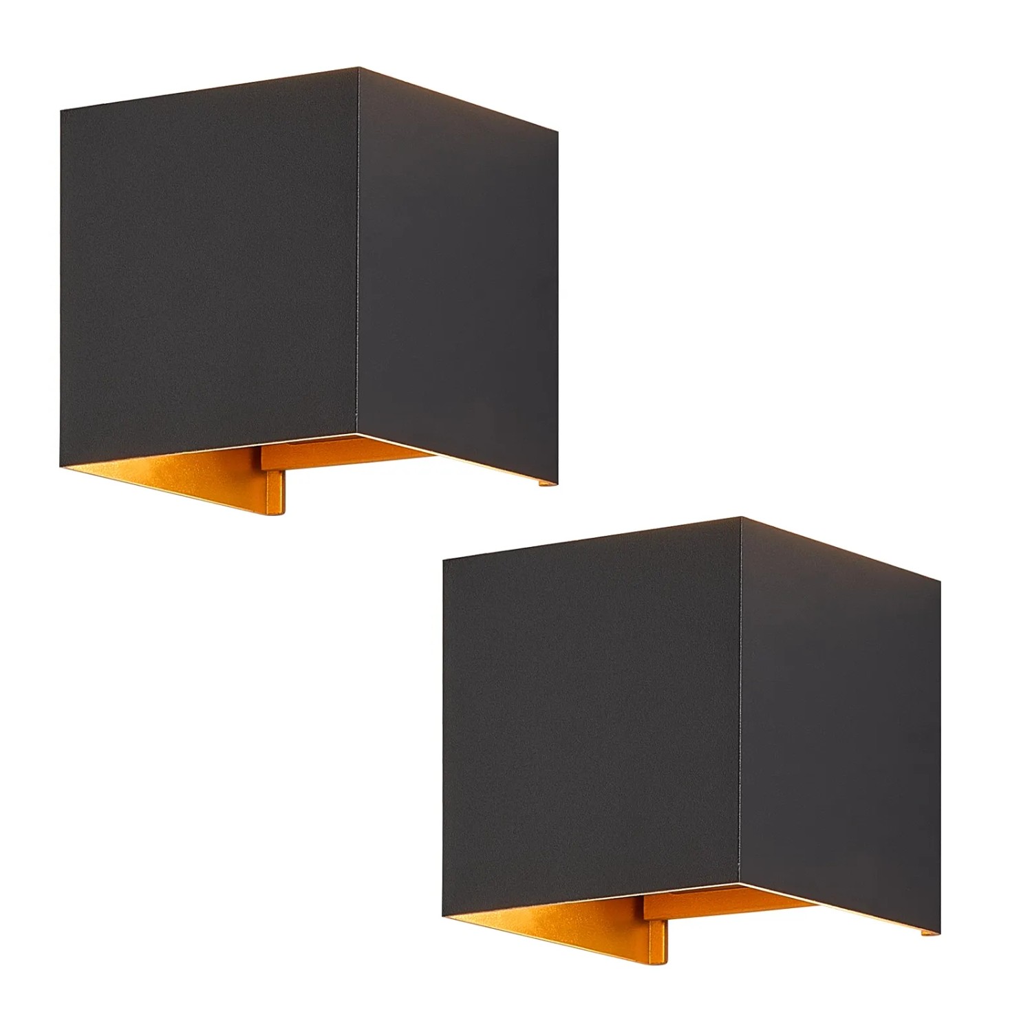 NETTLIFE LED Deckenleuchte aus Metall L10cm Schwarz 3000K 5W IP65 Modell BD LED HJ2ER
