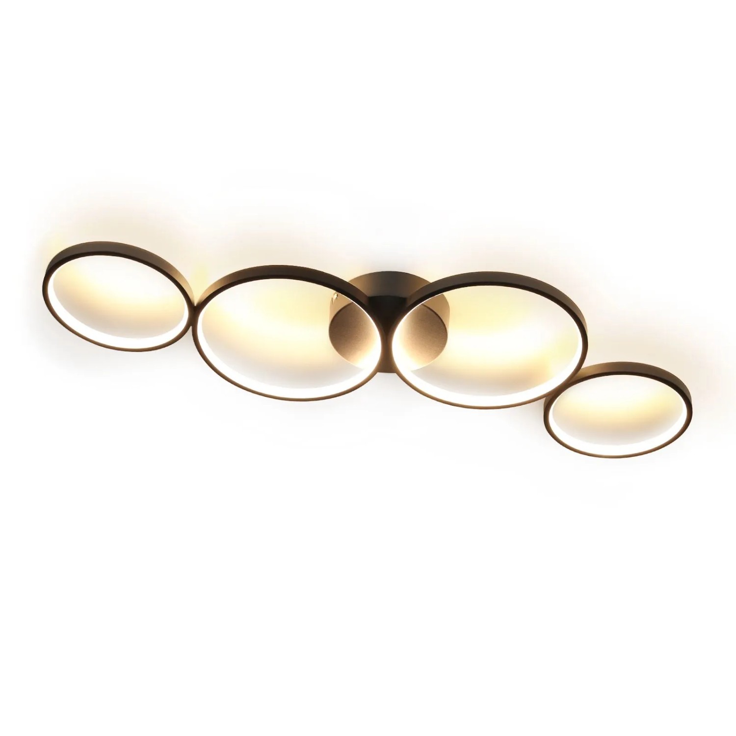 NETTLIFE LED Deckenleuchte aus Metall L100cm Schwarz 56W