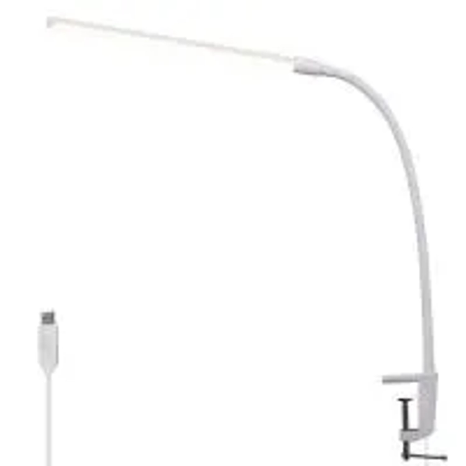 NETTLIFE LED Schreibtischlampe aus Metall L57cm Weiß