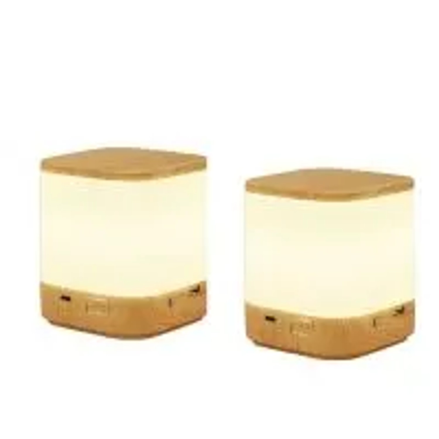 NETTLIFE LED Tischlampe aus Kunststoff L12cm Braun Modell T20222C3XXFM