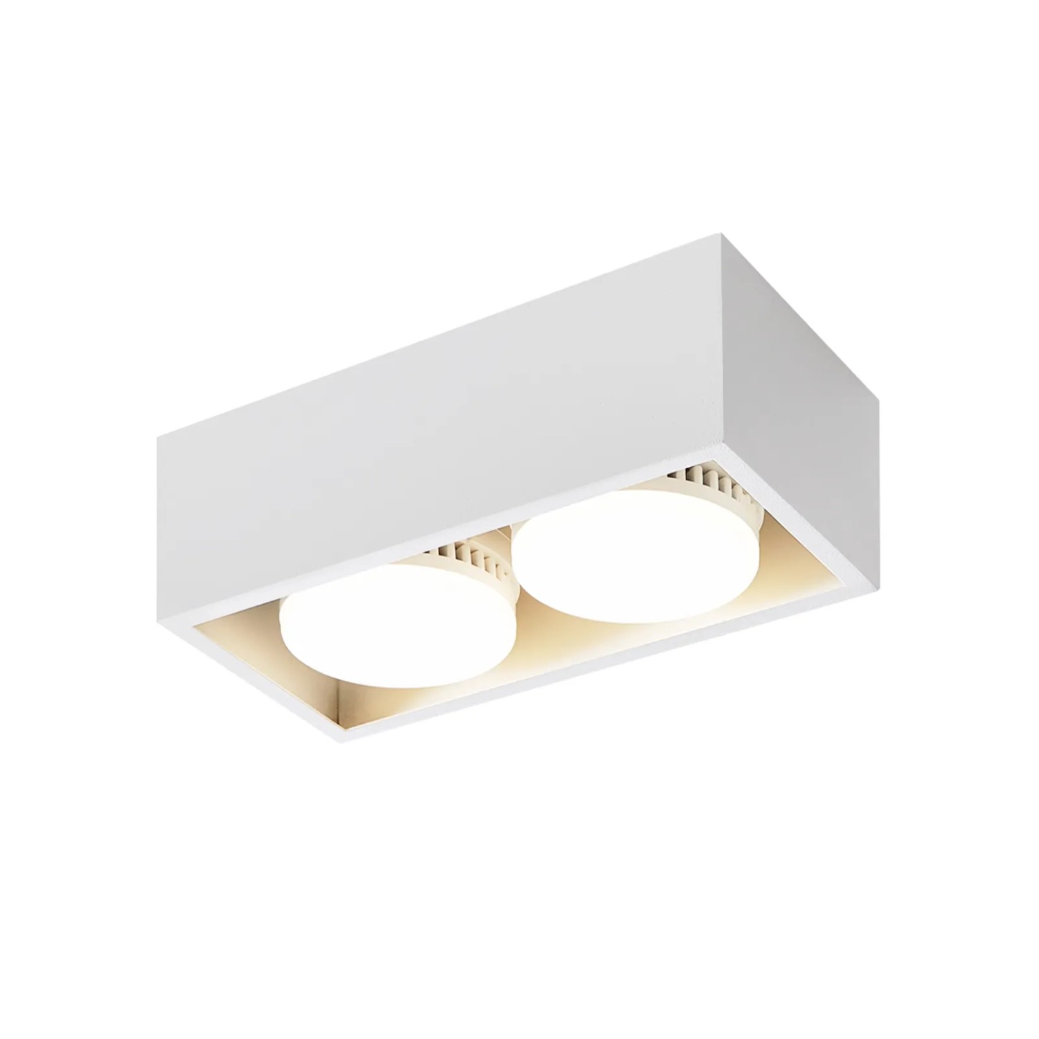 NETTLIFE LED Deckenstrahler aus Metall L20cm Weiß 2 Flammig