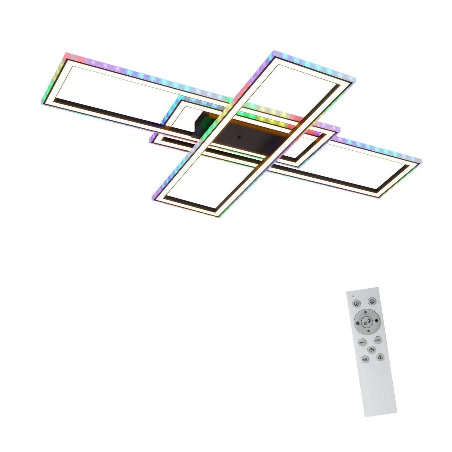 NETTLIFE LED Deckenleuchte aus Metall L101cm Schwarz