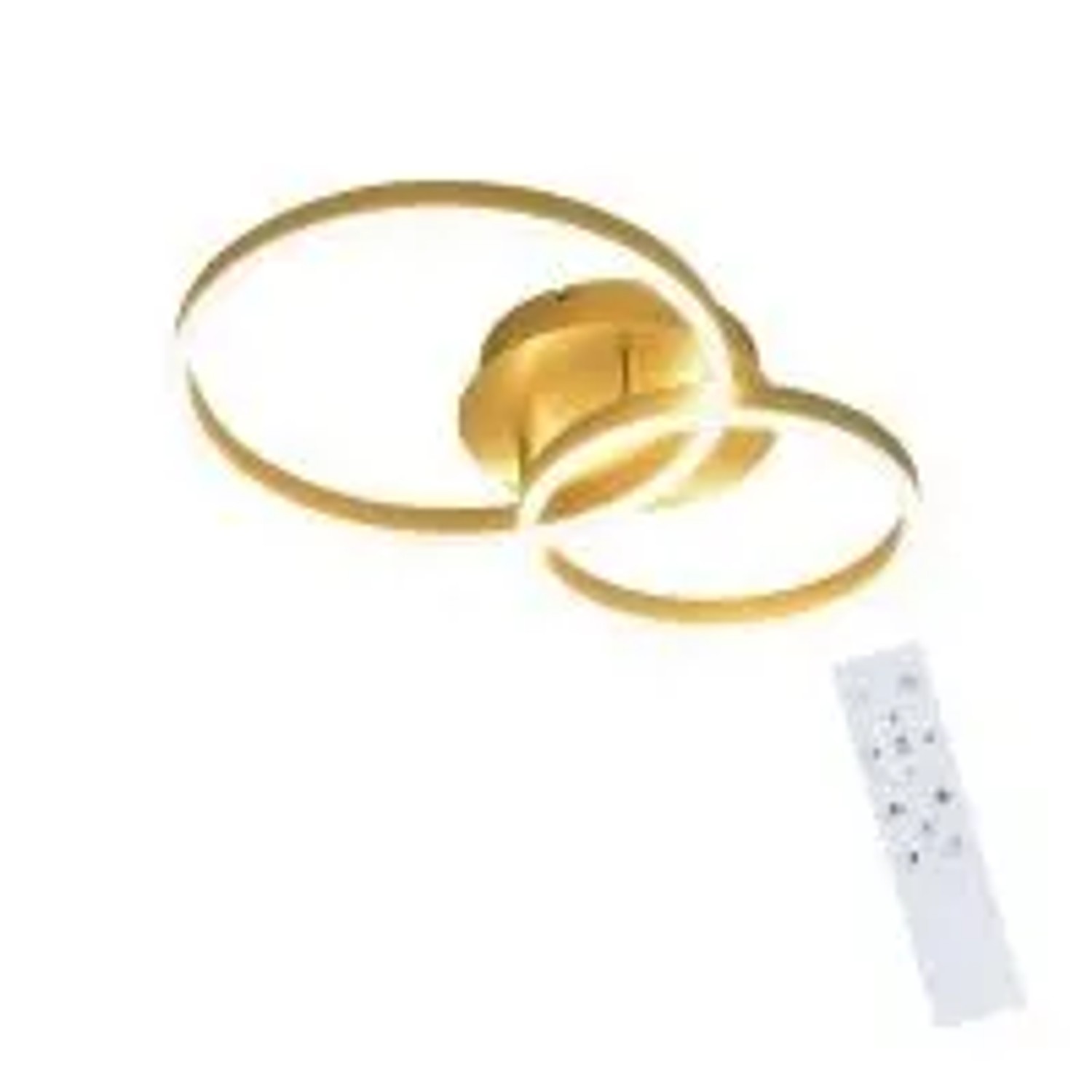 NETTLIFE LED Deckenleuchte aus Metall L40cm Gold
