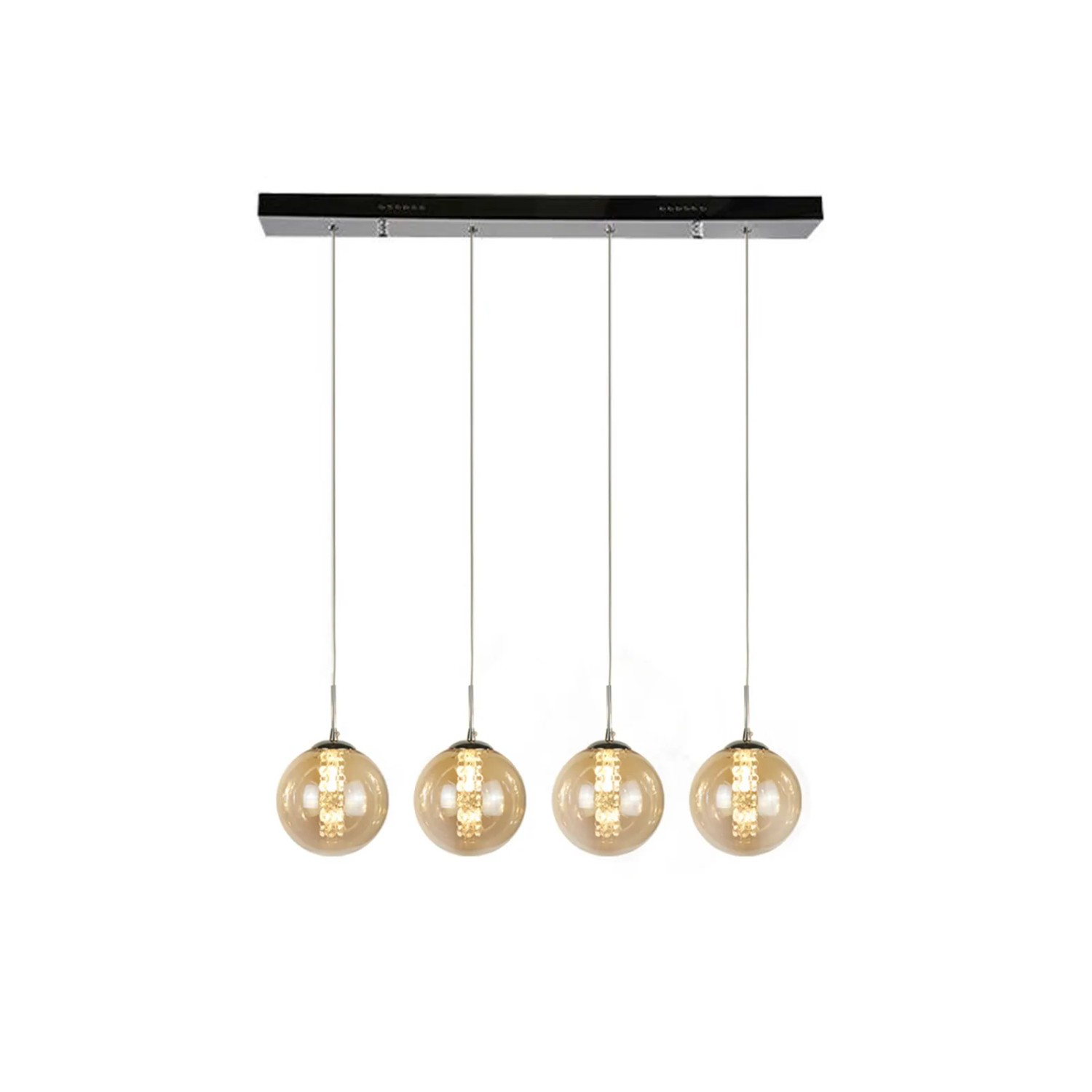 NETTLIFE Pendelleuchte aus L172cm Braun